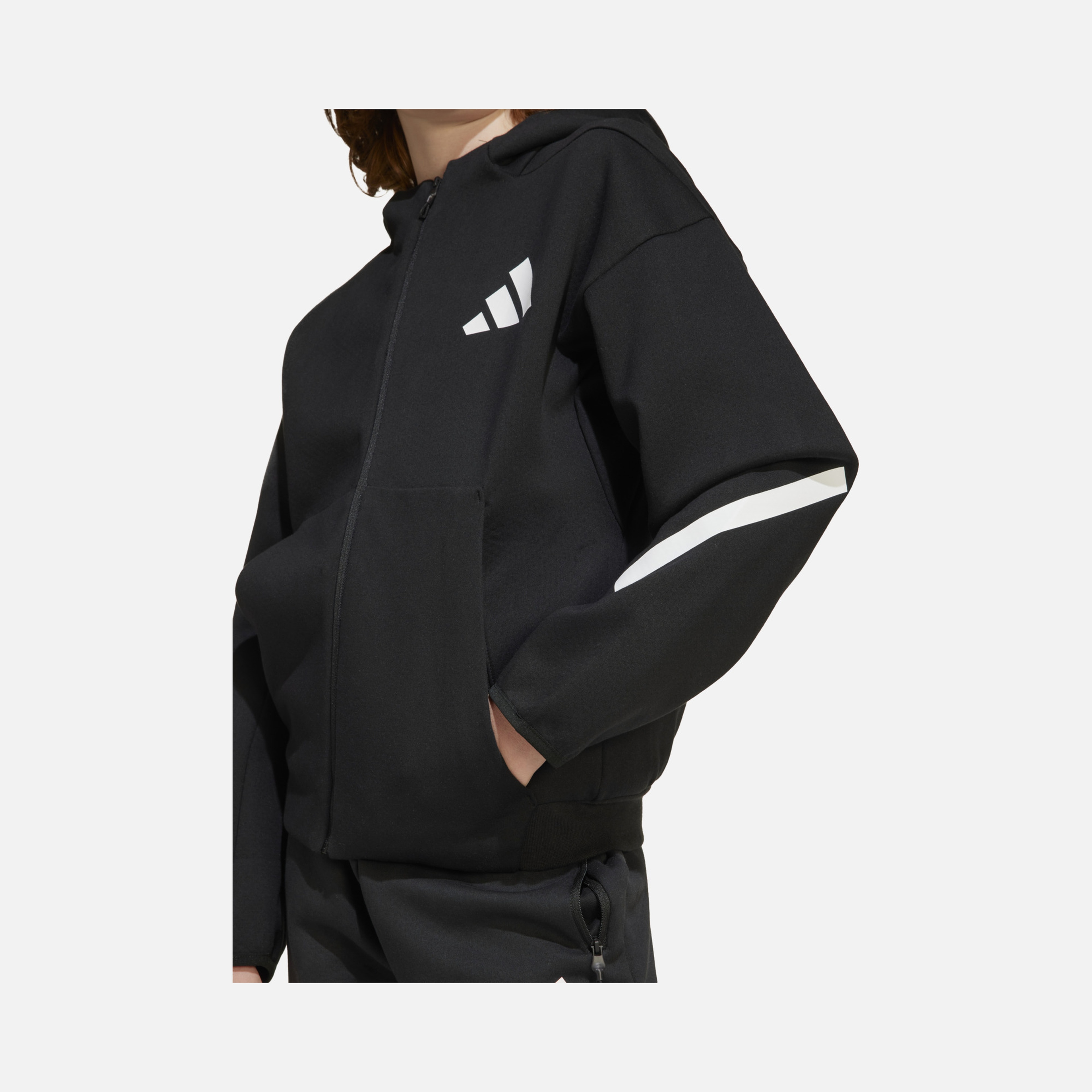 adidas Z.N.E. Sportswear Track Full-Zip Hoodie Çocuk Sweatshirt