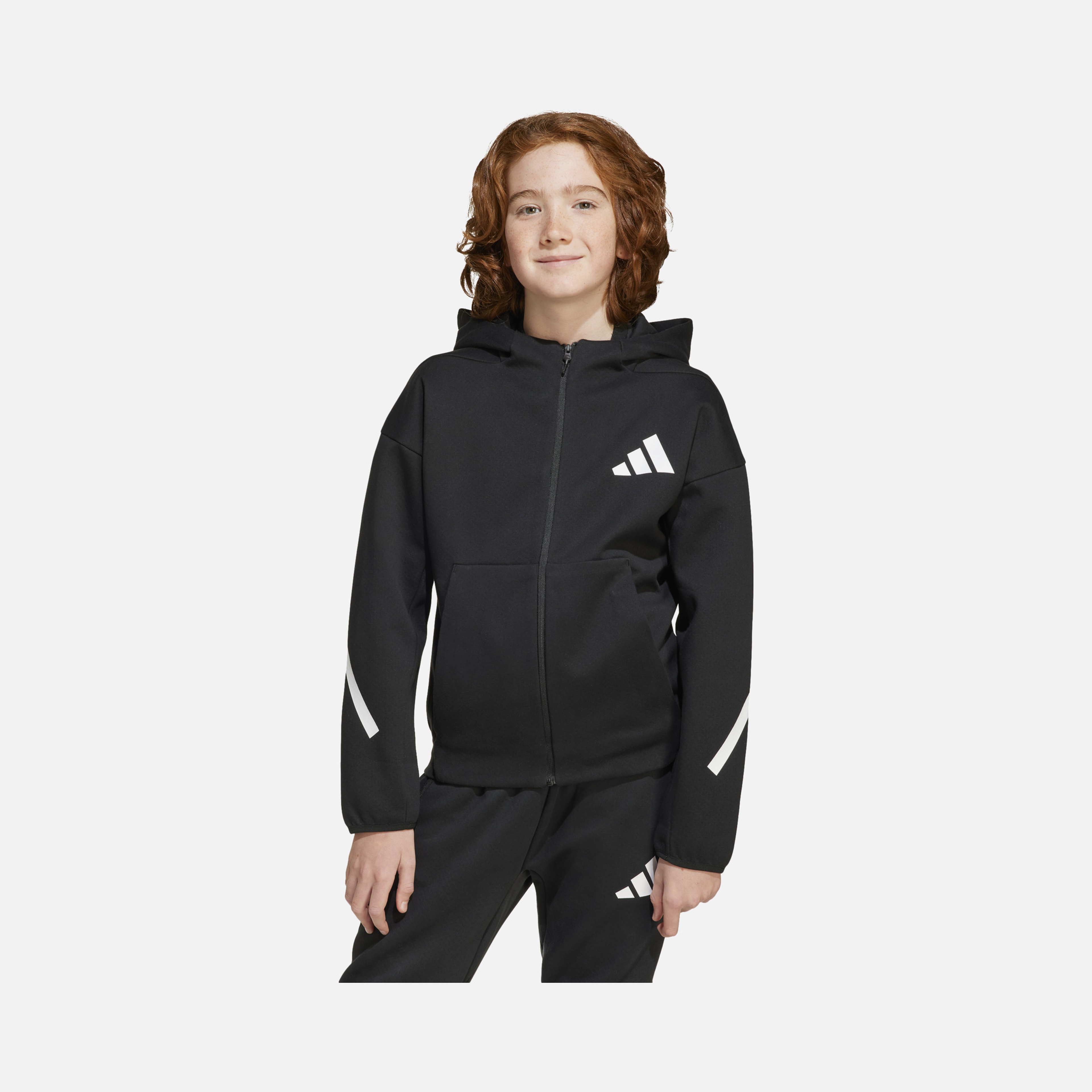 adidas Z.N.E. Sportswear Track Full-Zip Hoodie Çocuk Sweatshirt