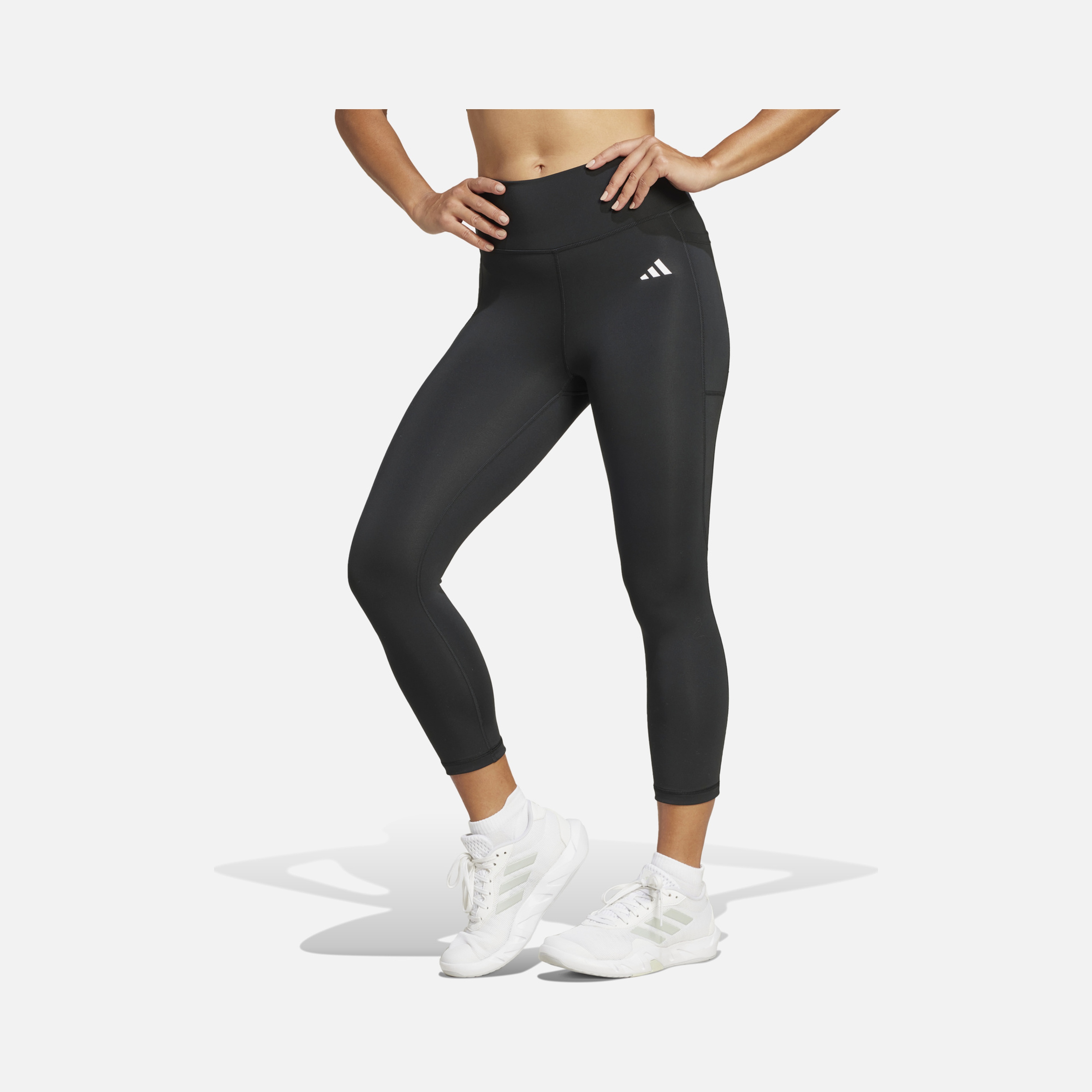 adidas AEROREADY Optime Essentials Stash High Waist 3/4 Legg Gym & Training Kadın Tayt