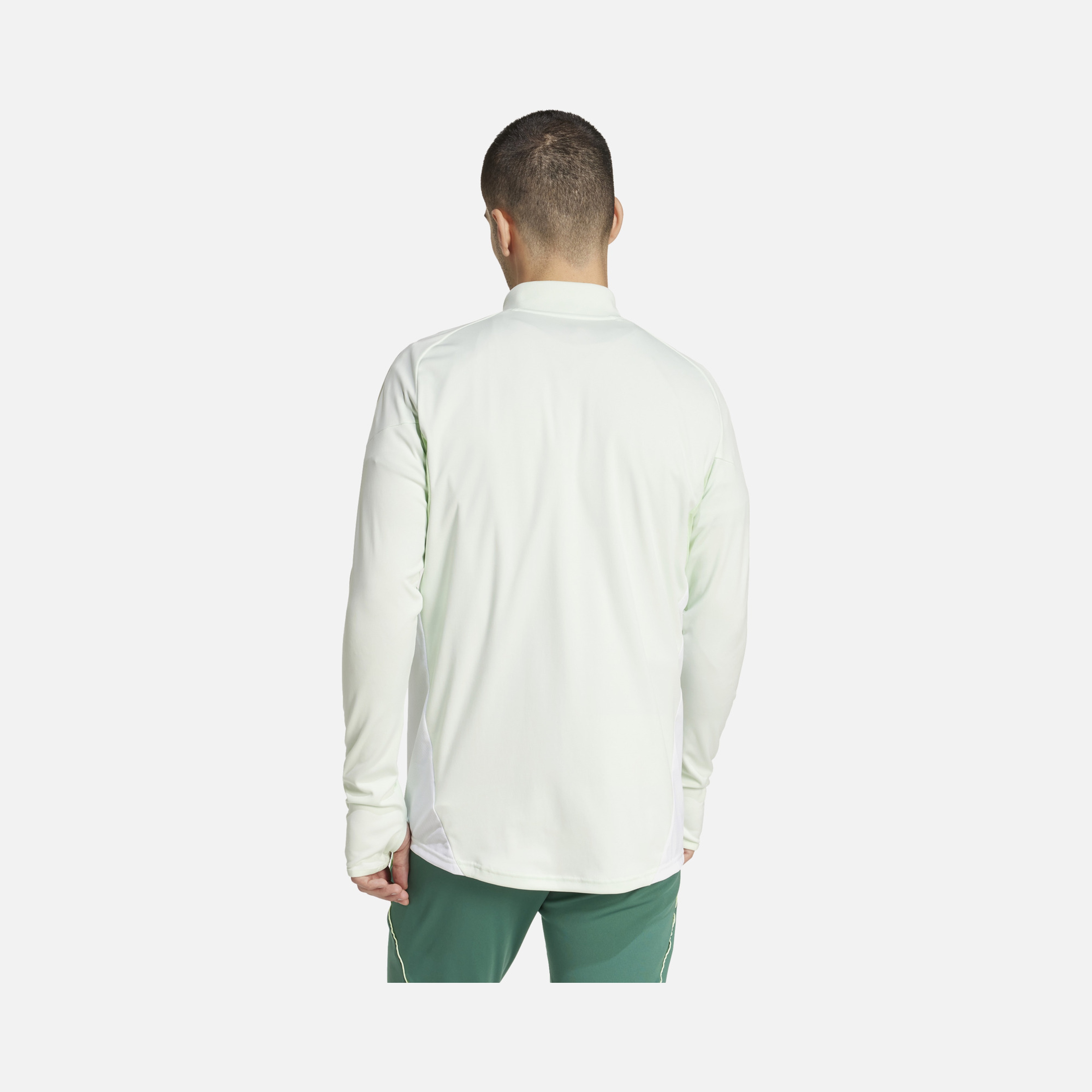 adidas AEROREADY Tiro25 Club Training 3-Stripes 1/4 Zip Long-Sleeve Erkek Tişört