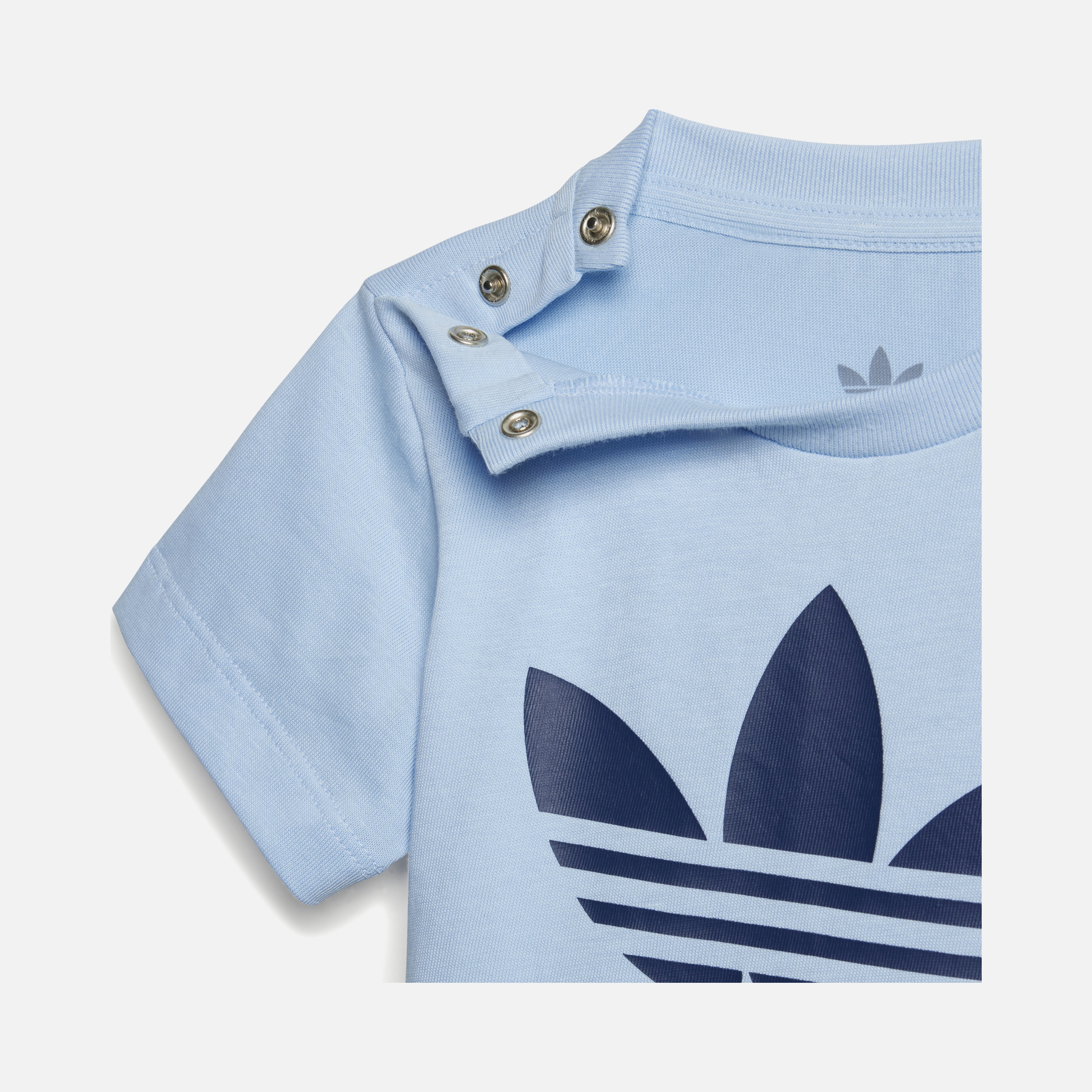 adidas Originals Iconic Trefoil Logo & 3-Stripes Short-Sleeve Tişört&Şort Bebek Takım