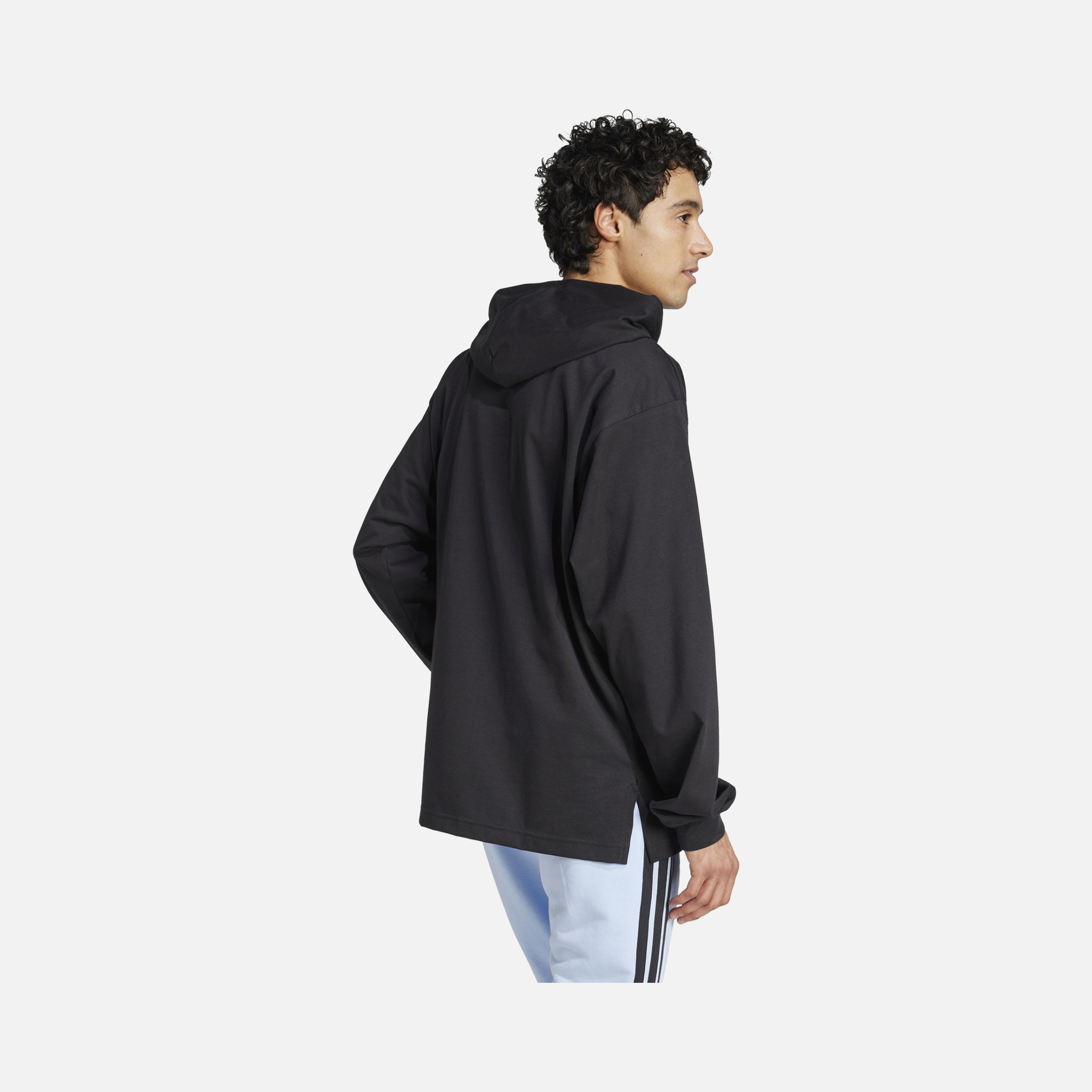 adidas Sportswear Essentials Big Logo Single Jersey Hooded Erkek Sweatshirt