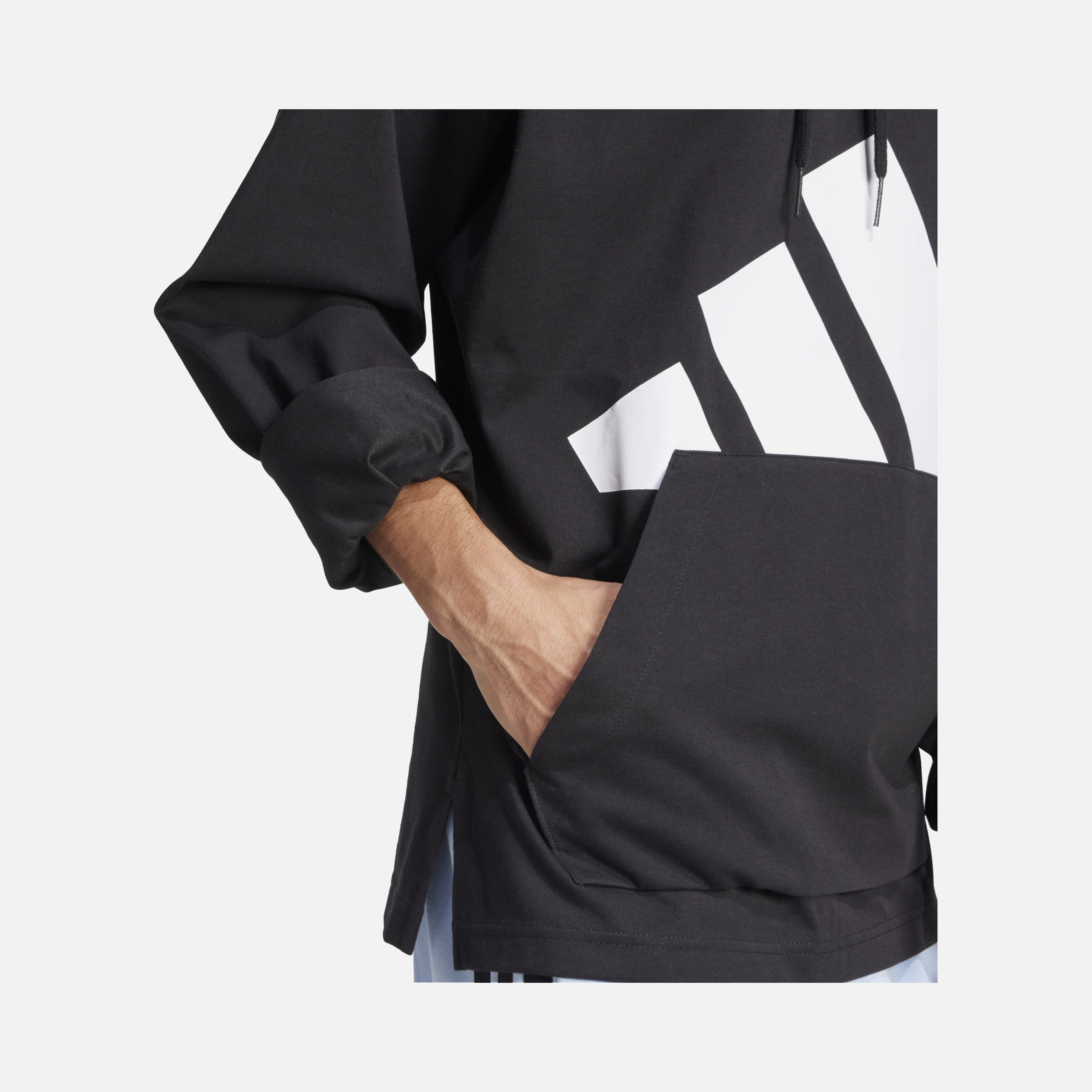 adidas Sportswear Essentials Big Logo Single Jersey Hooded Erkek Sweatshirt