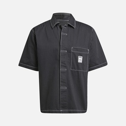 adidas Originals Wabash Dot Print Loose Cut Full-Buttoned Short-Sleeve Erkek Gömlek