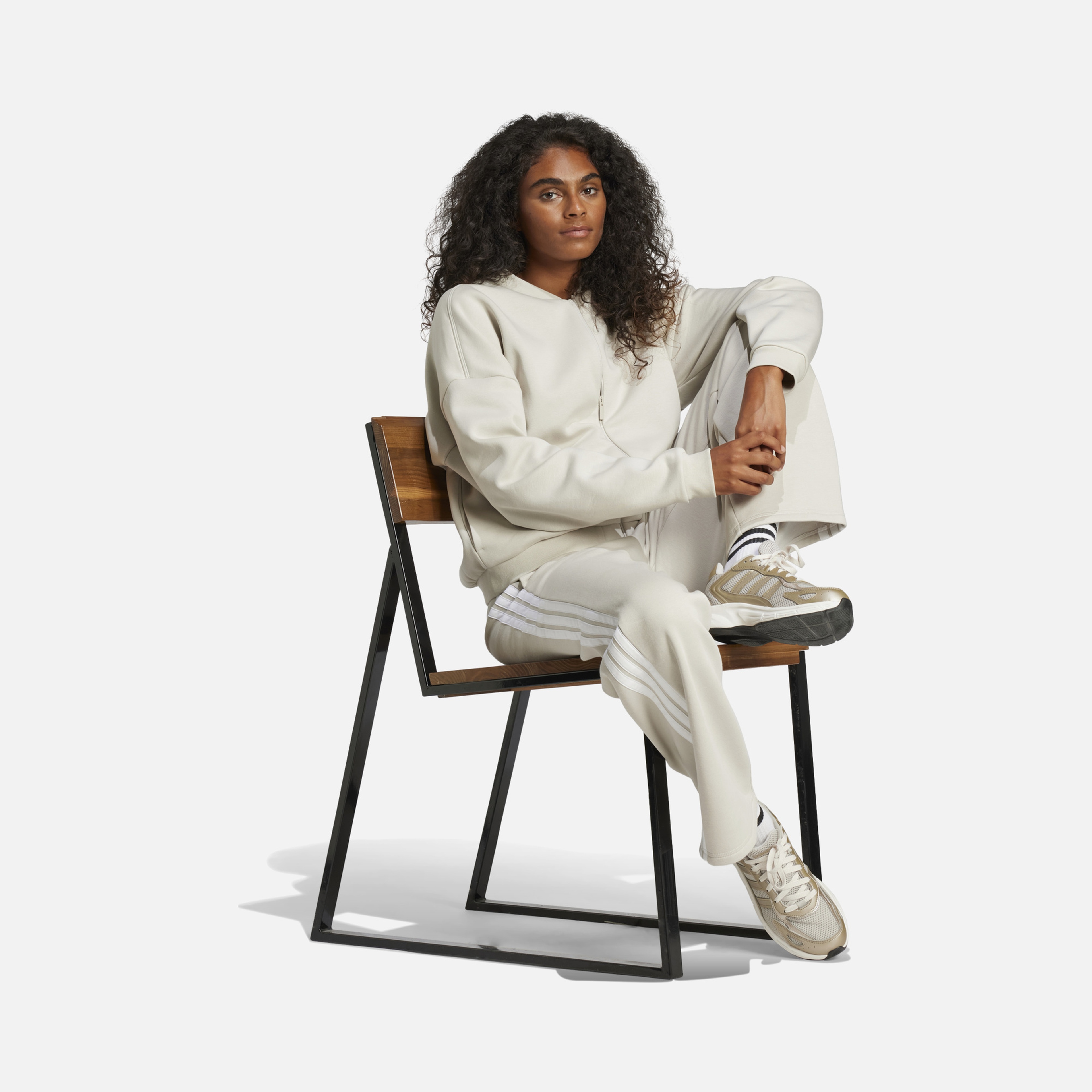 adidas Sportswear Essentials 3-Stripes Open-Hem Fleece High Waist Kadın Eşofman Altı