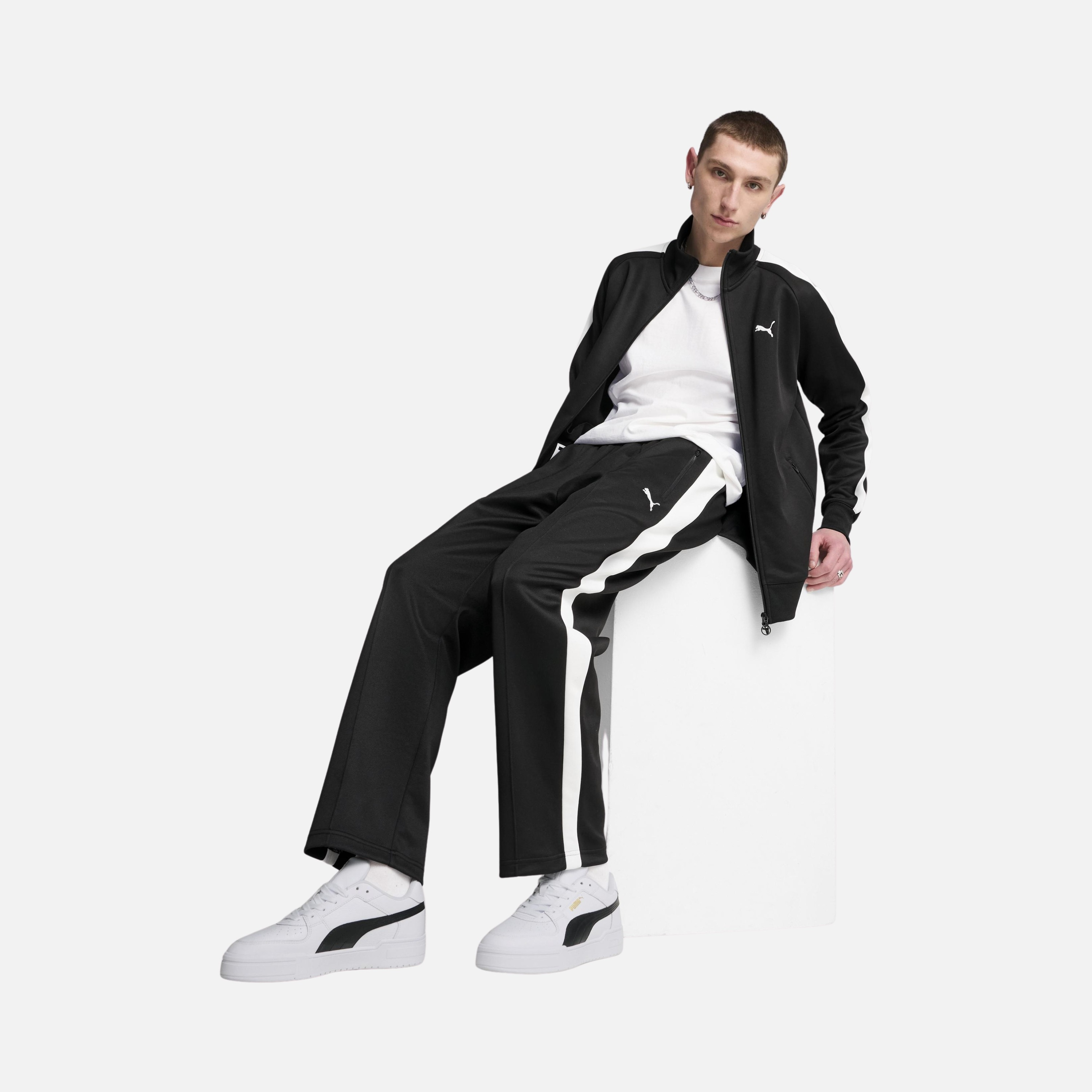 Puma Sportswear T7 Always On Track Colorblock Regular-Fit Full-Zip Erkek Ceket