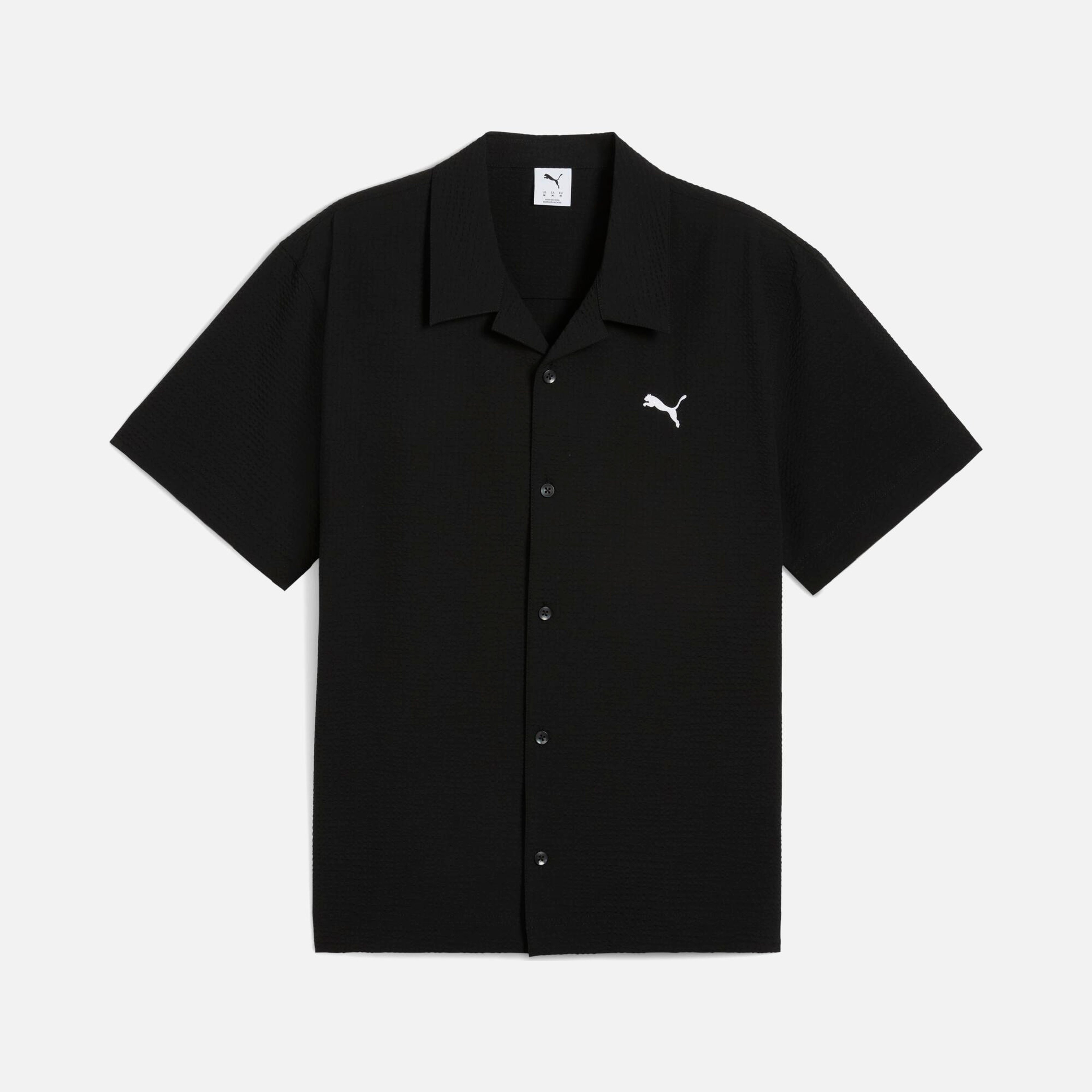 Puma Sportswear Wardrobe Essentials Relaxed Full-Buttoned Short-Sleeve Erkek Gömlek