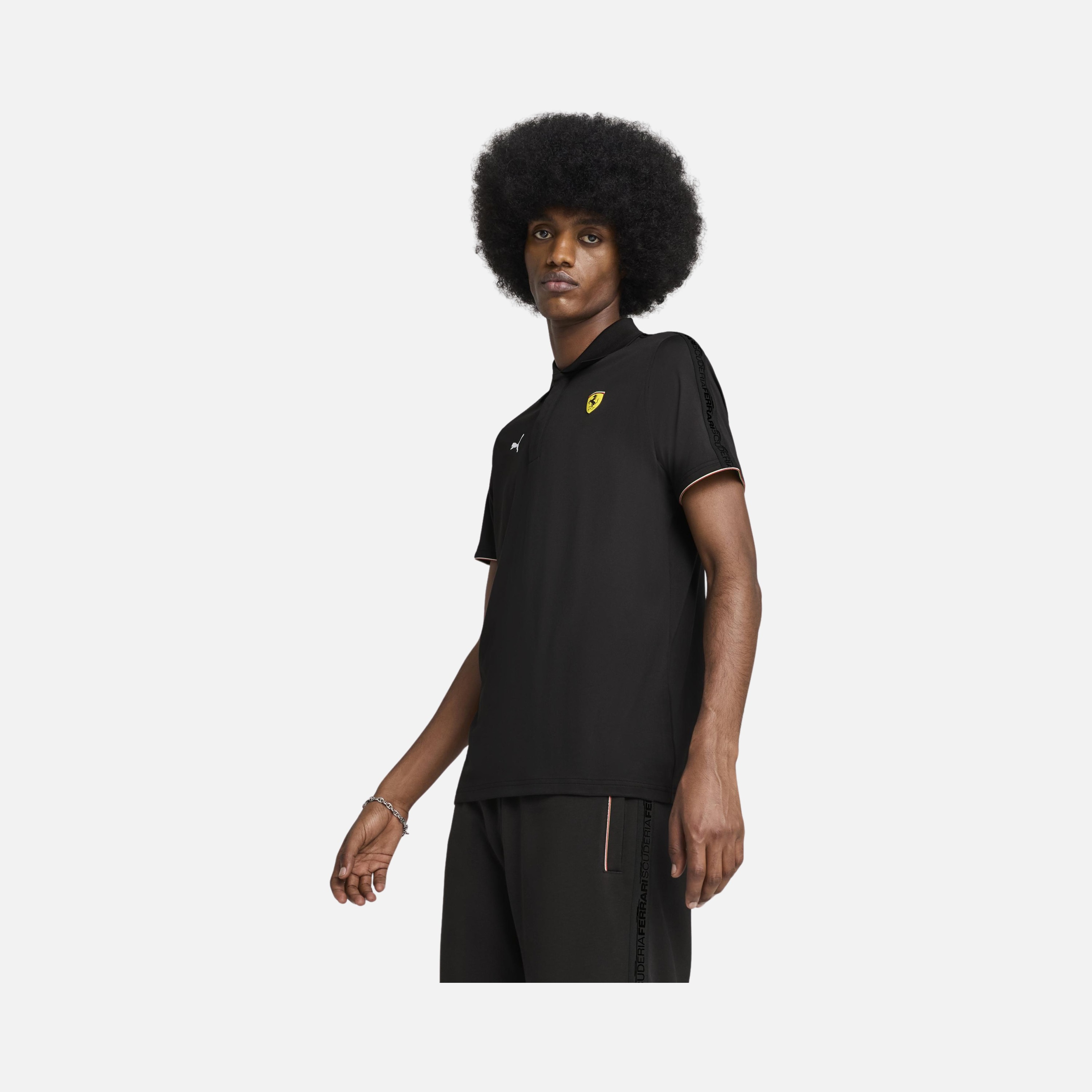Puma Scuderia Ferrari Race Cloudspun Polo Short-Sleeve Erkek Tişört
