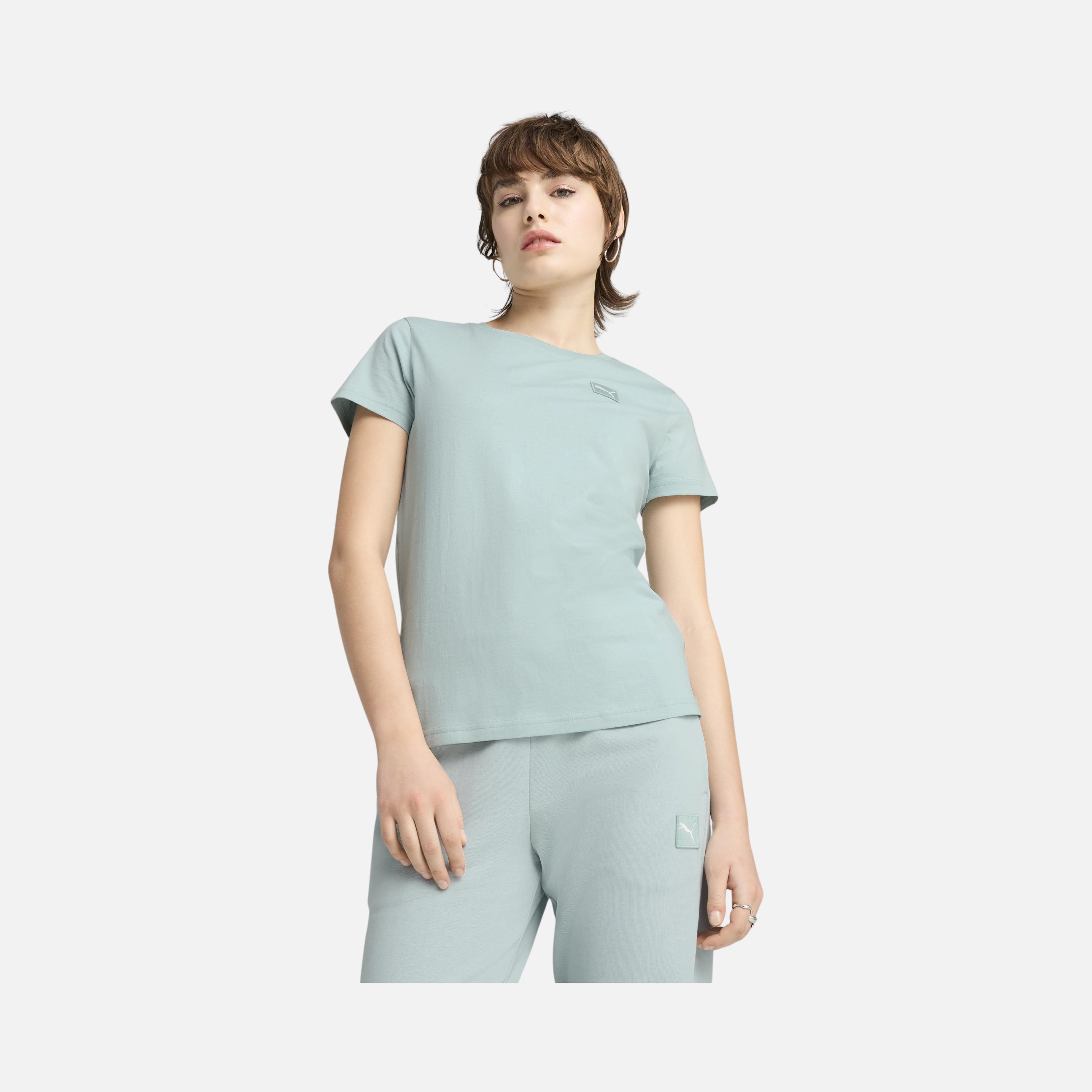 Puma Sportswear Essentials Elevated Short-Sleeve Kadın Tişört