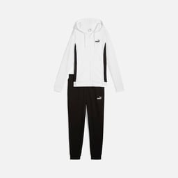 Puma Sportswear Embroidered No. 1 Logo Graphic Colorblock Full-Zip Hooded Kadın Eşofman Takımı