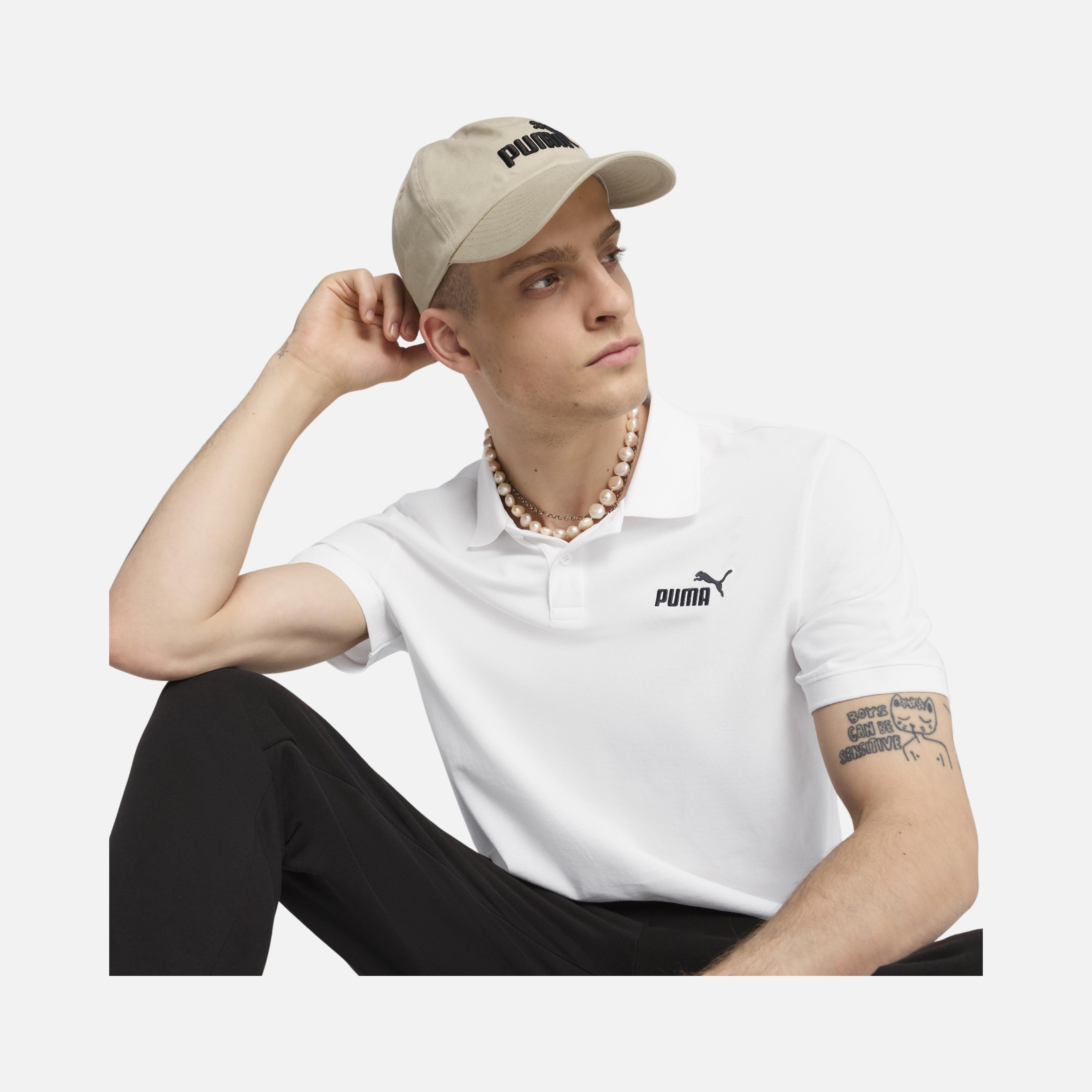 Puma Sportswear Essentials No. 1 Logo Pique Polo Short-Sleeve Erkek Tişört