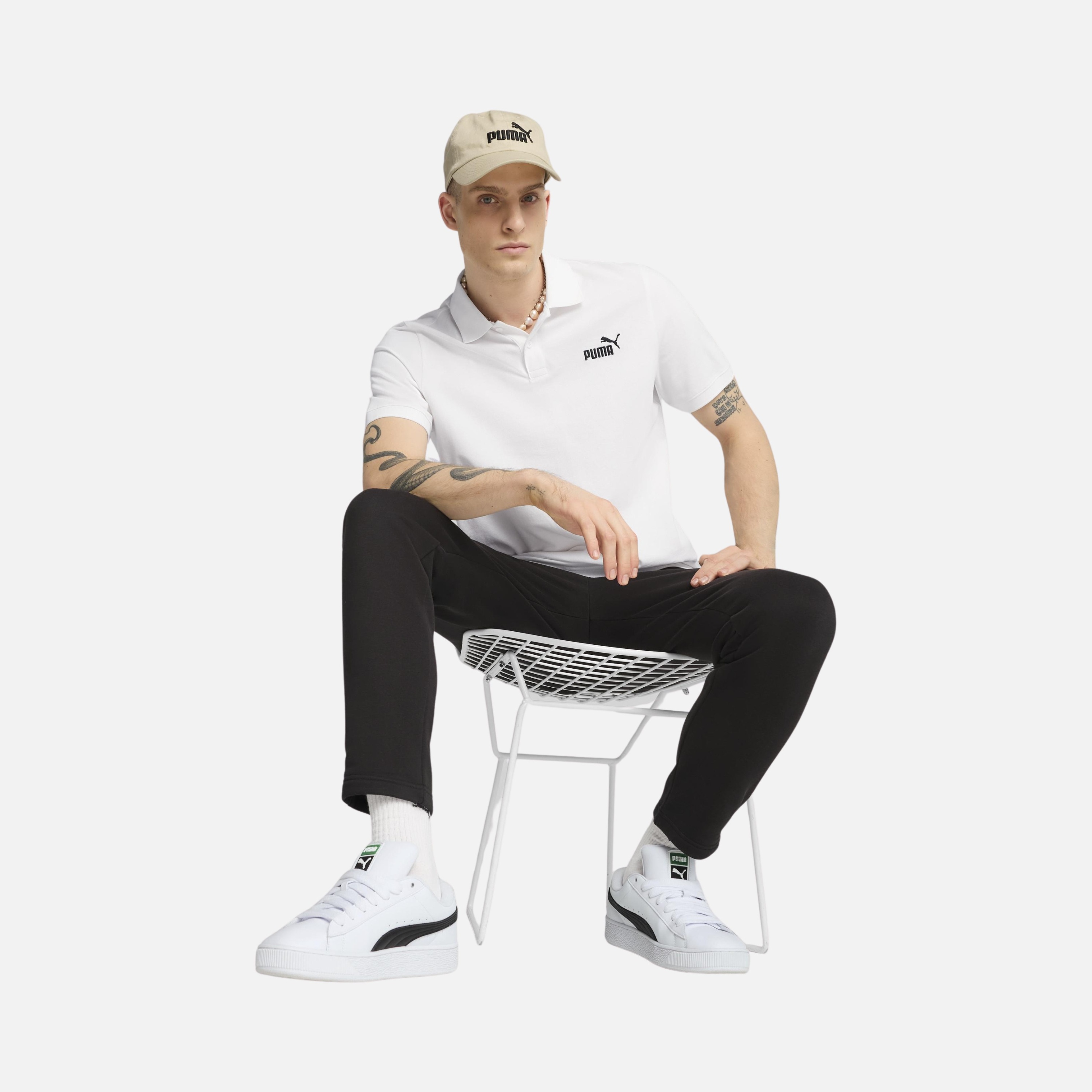 Puma Sportswear Essentials No. 1 Logo Pique Polo Short-Sleeve Erkek Tişört