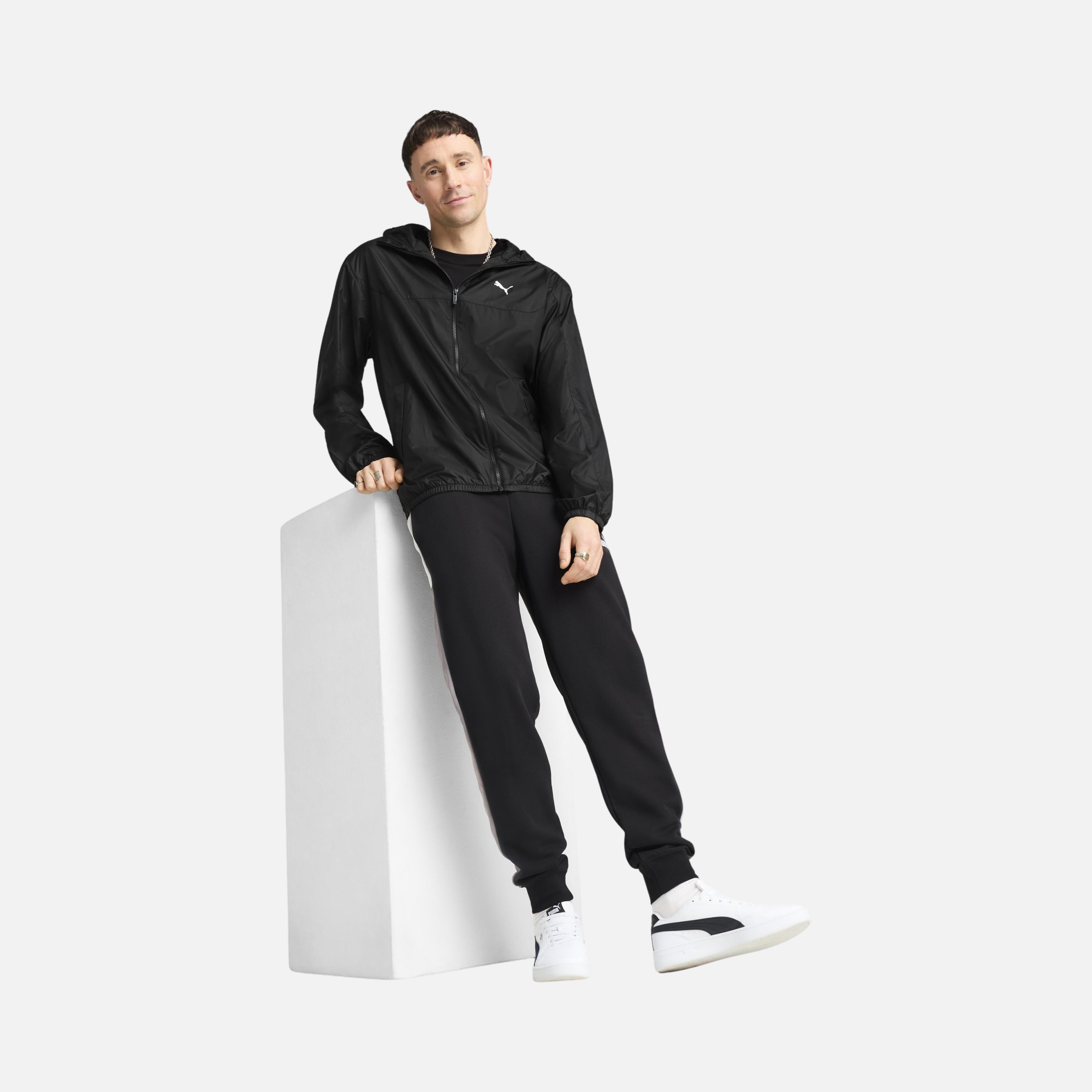 Puma Essentials Regular Windbreaker Regular-Fit Lined Full-Zip Erkek Ceket