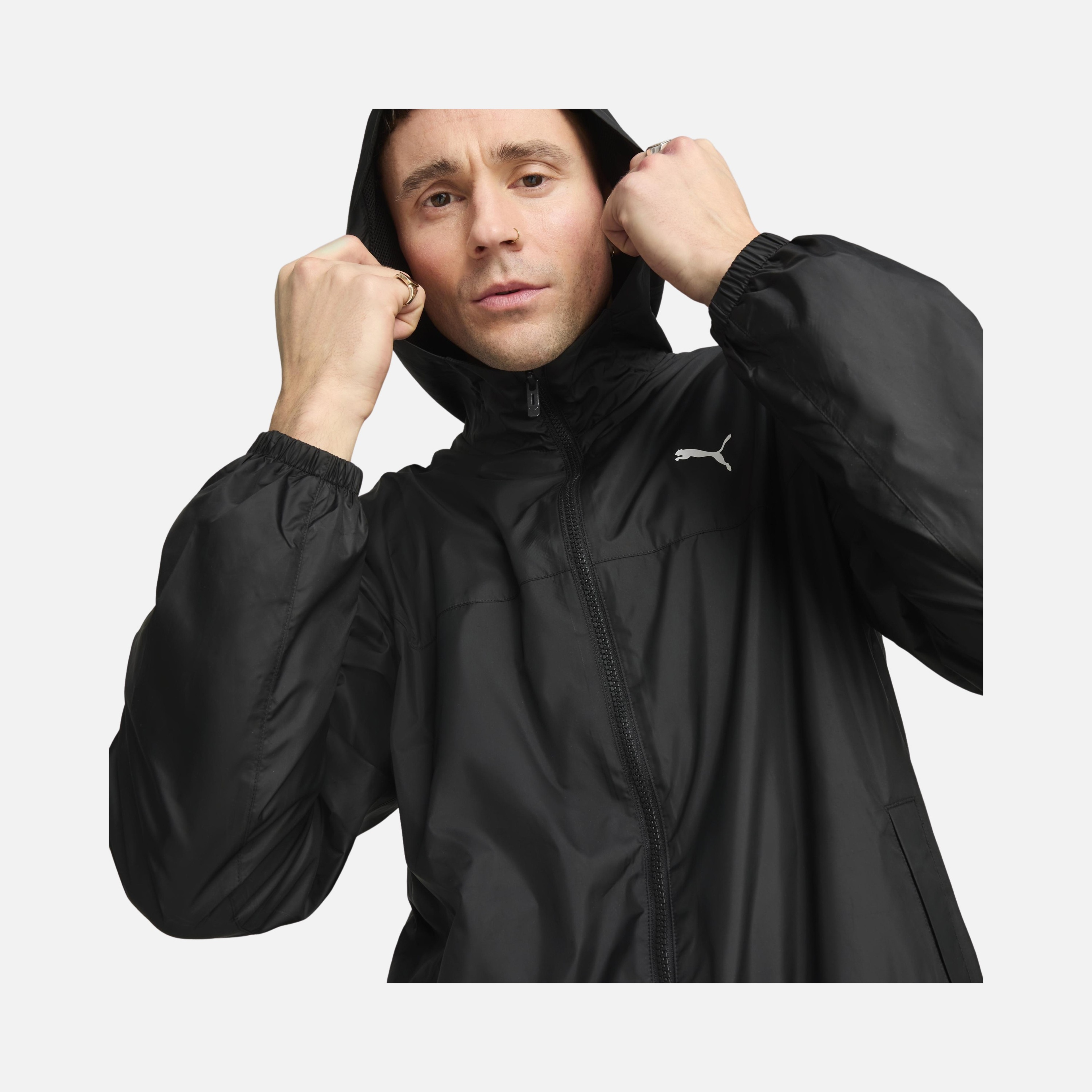 Puma Essentials Regular Windbreaker Regular-Fit Lined Full-Zip Erkek Ceket