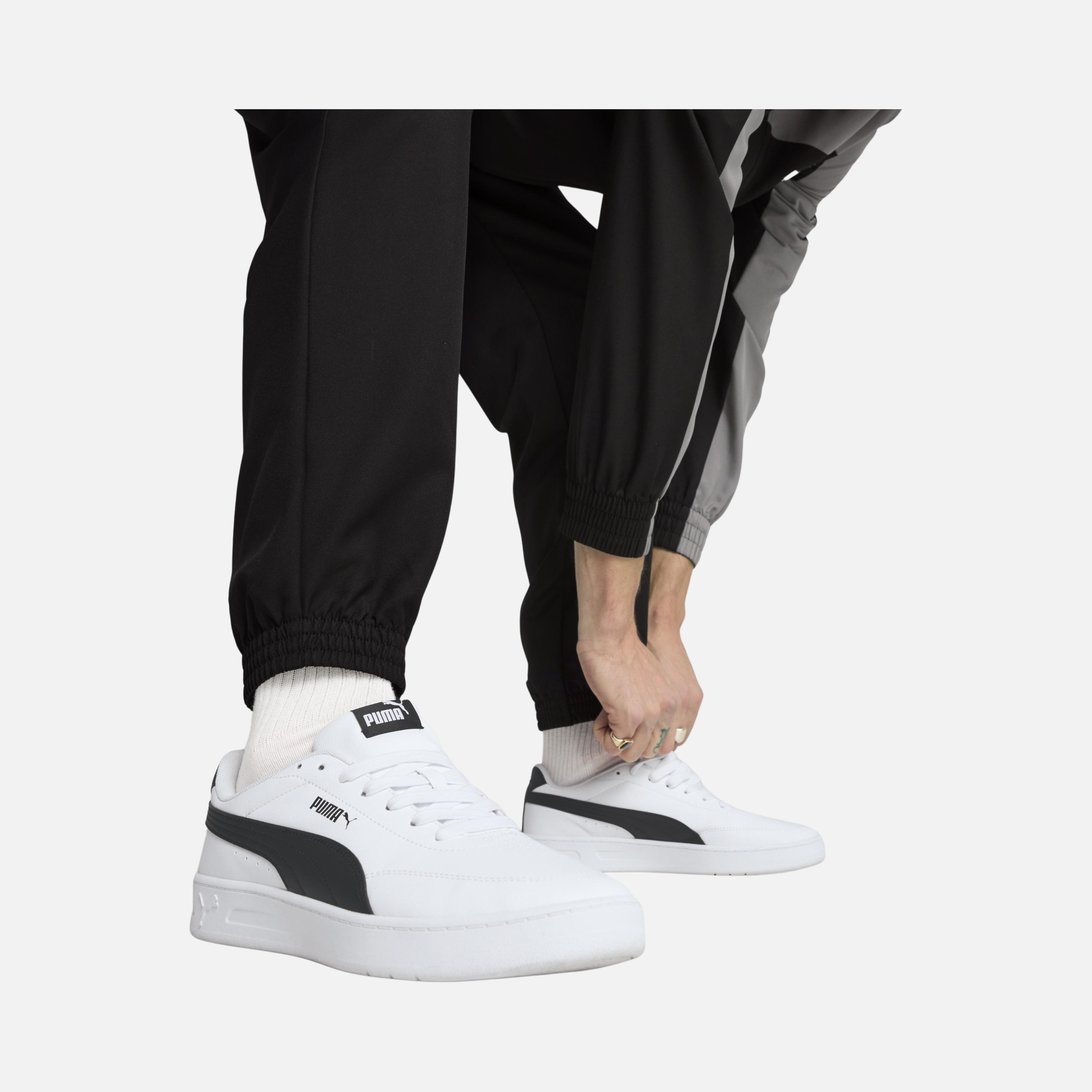 Puma Sportswear Woven Colorblock Classic Cut Full-Zip Erkek Eşofman Takımı