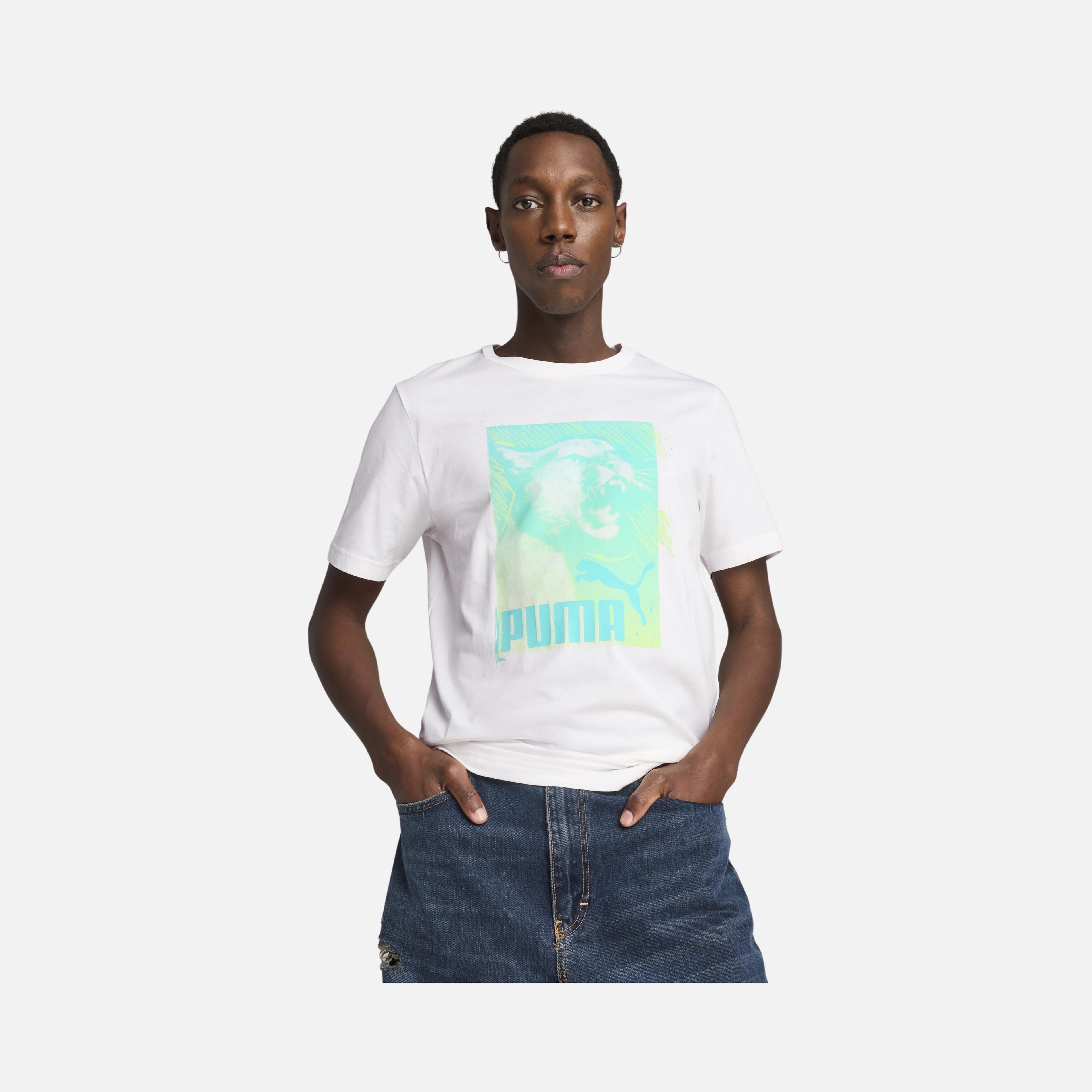 Puma Sportswear Graphics Photoprint Short-Sleeve Erkek Tişört