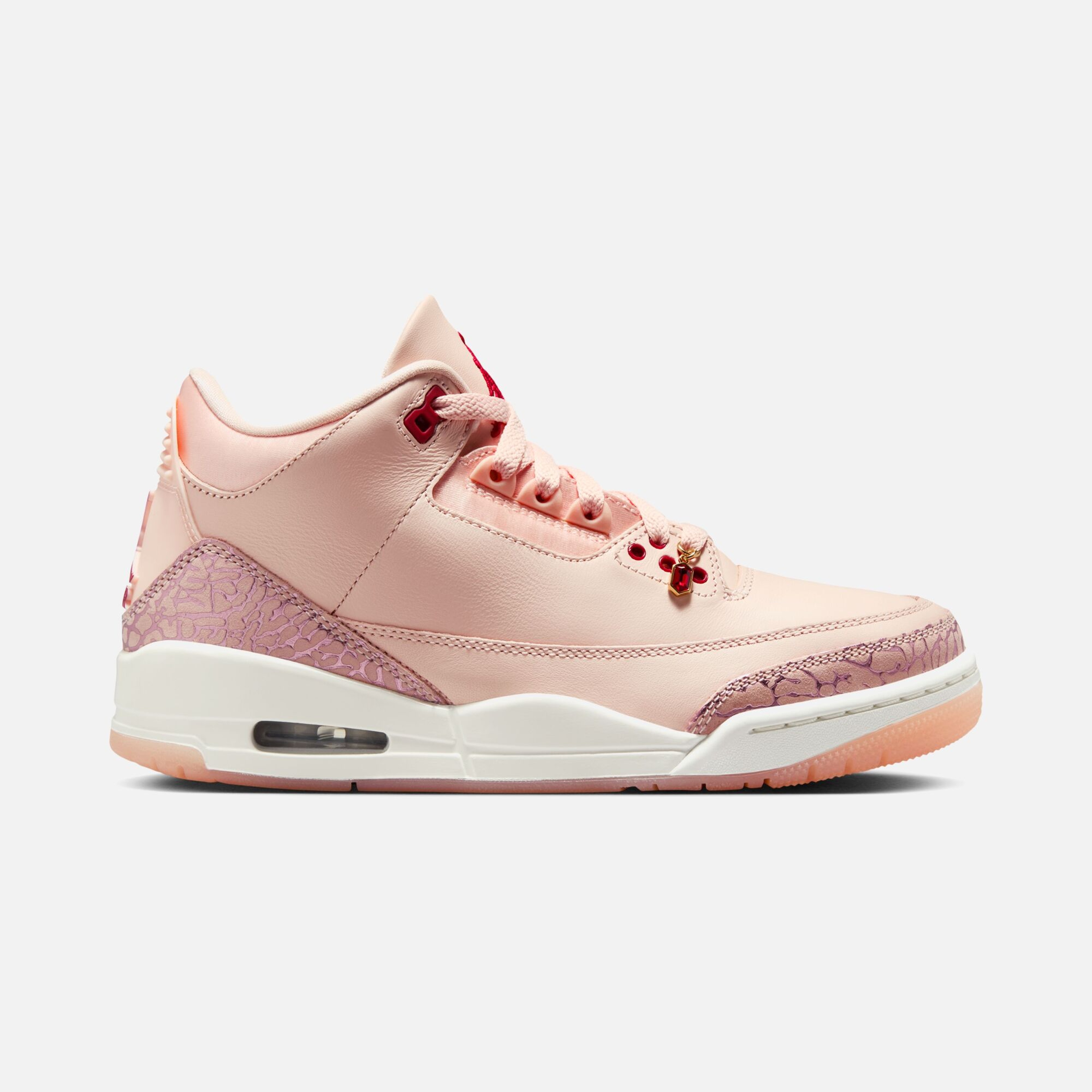 Nike Air Jordan 3 Retro ''Treat Yourself'' Jewelry Charms Details Kadın Spor Ayakkabı