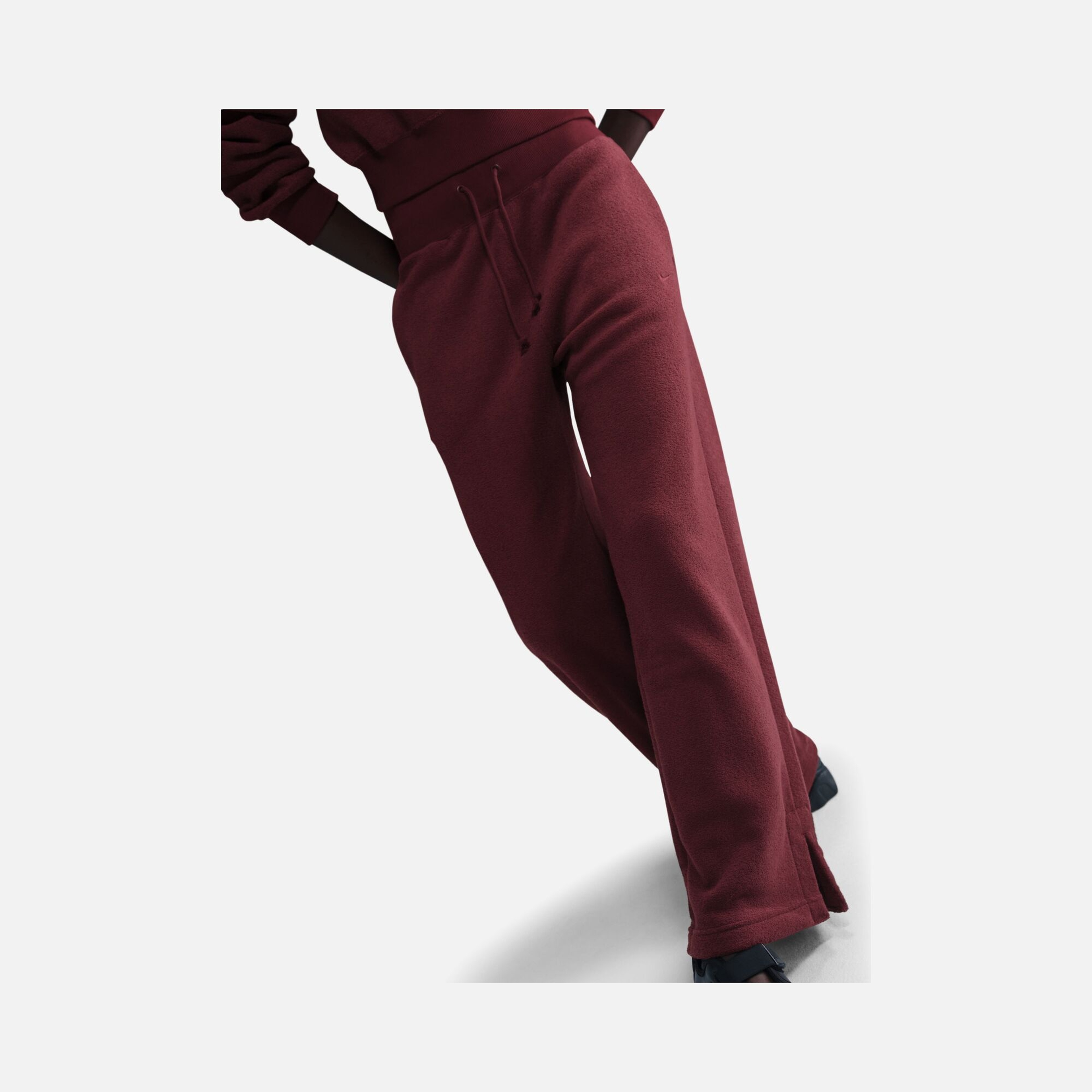 Nike Sportswear Phoenix Plush High-Waisted Wide-Leg Cozy Fleece Kadın Pantolon