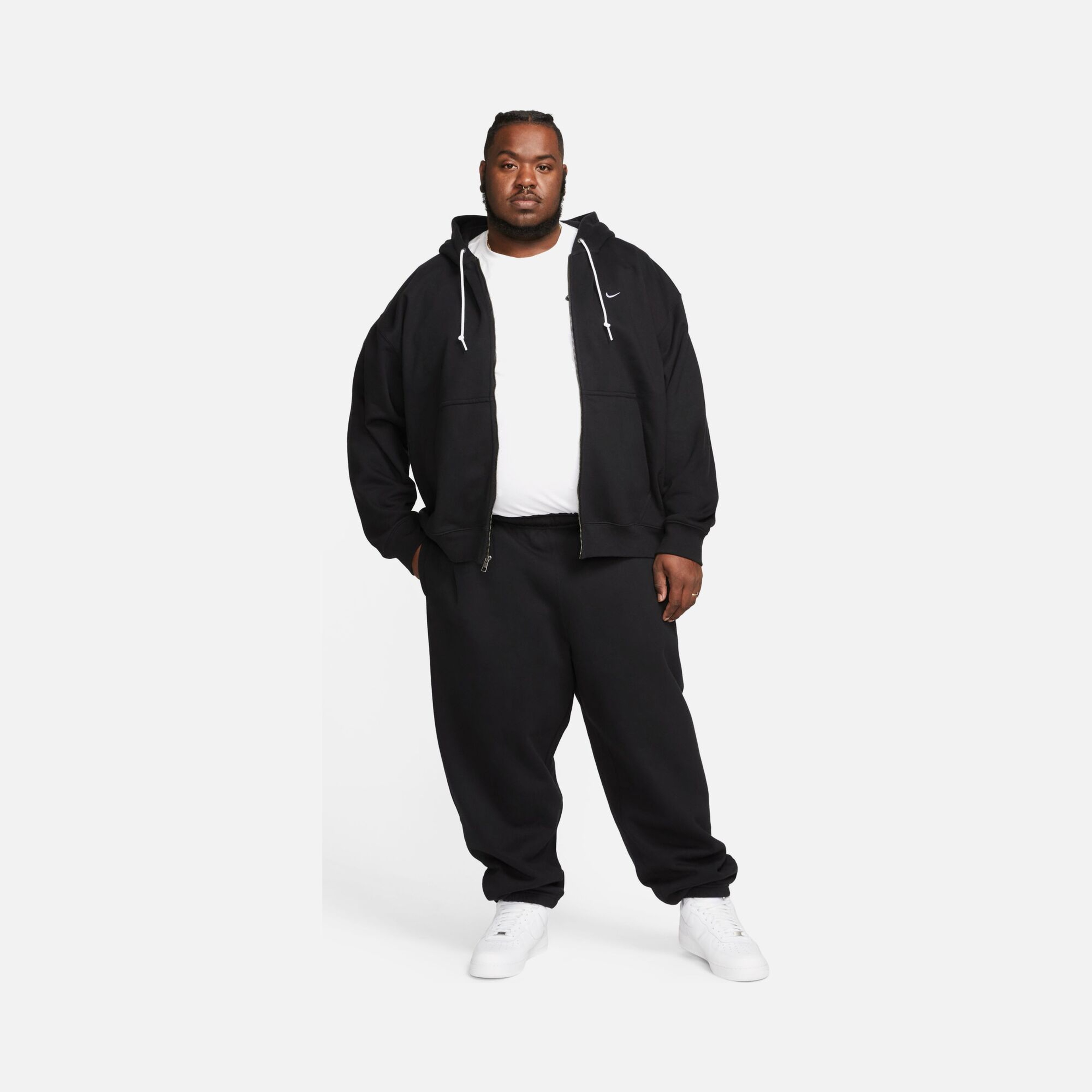 Nike Sportswear Solo Swoosh Full-Zip Hooded Erkek Sweatshirt