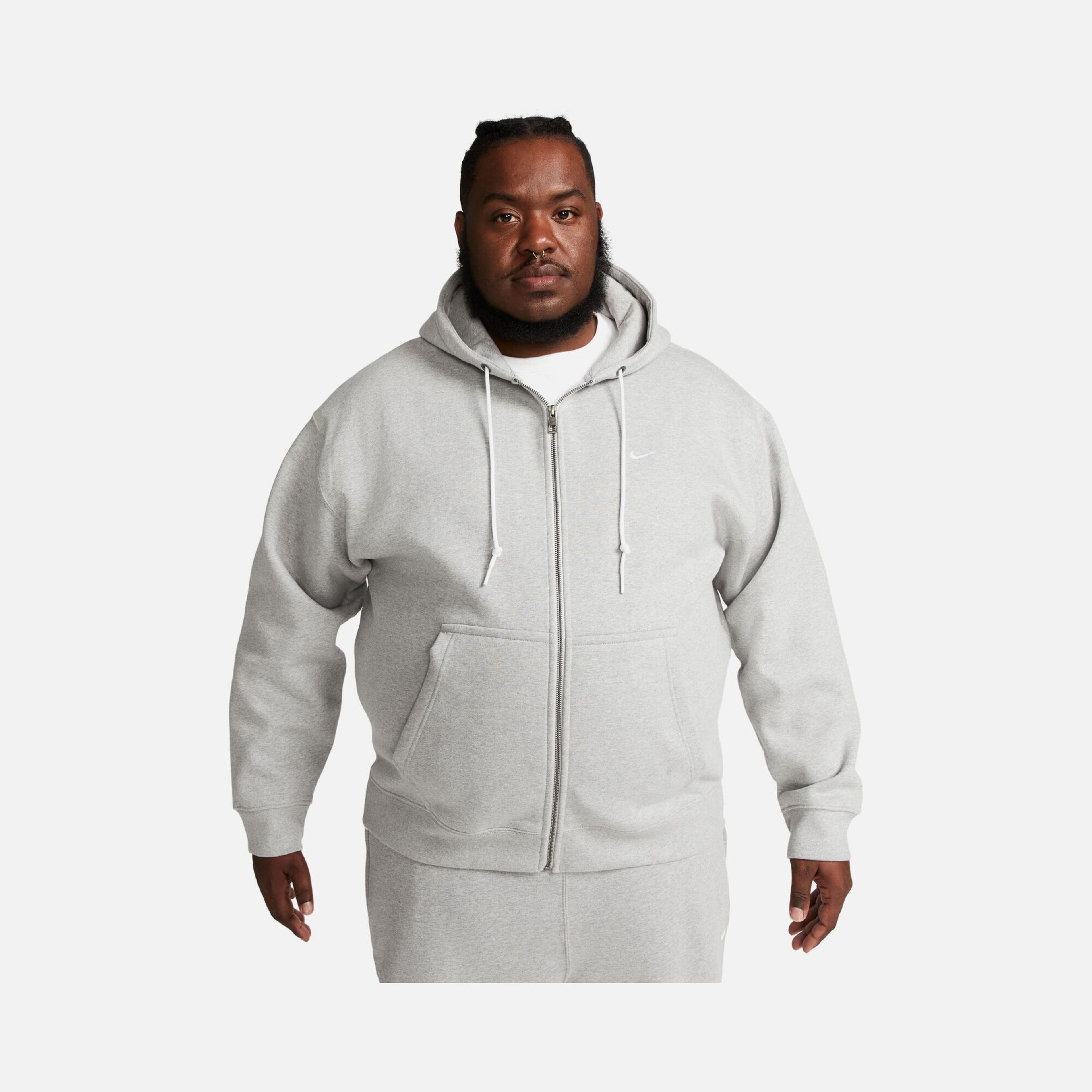 Nike Sportswear Solo Swoosh Full-Zip Hooded Erkek Sweatshirt