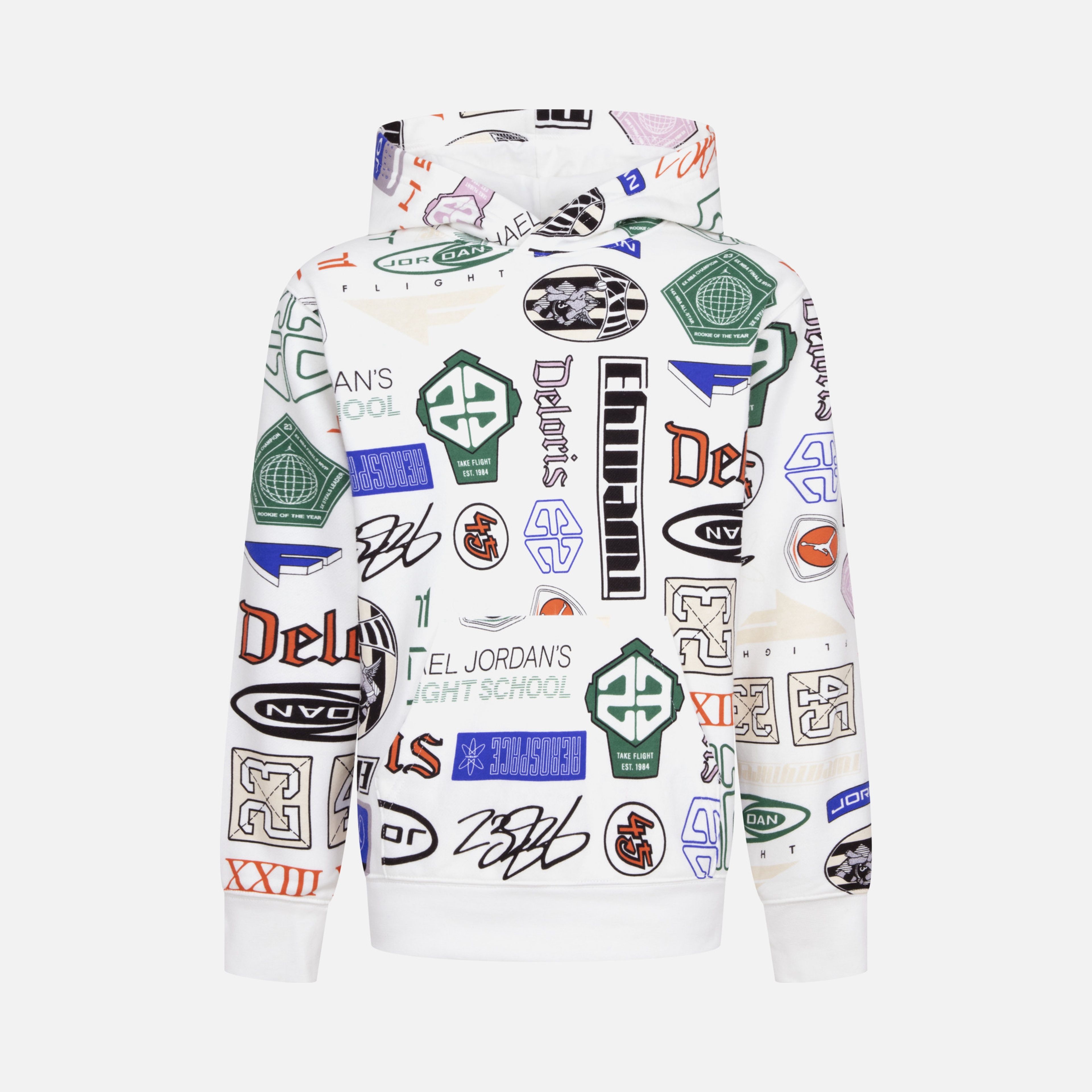 Nike Jordan Essentials All Over Printed Pullover Hooded Çocuk Sweatshirt