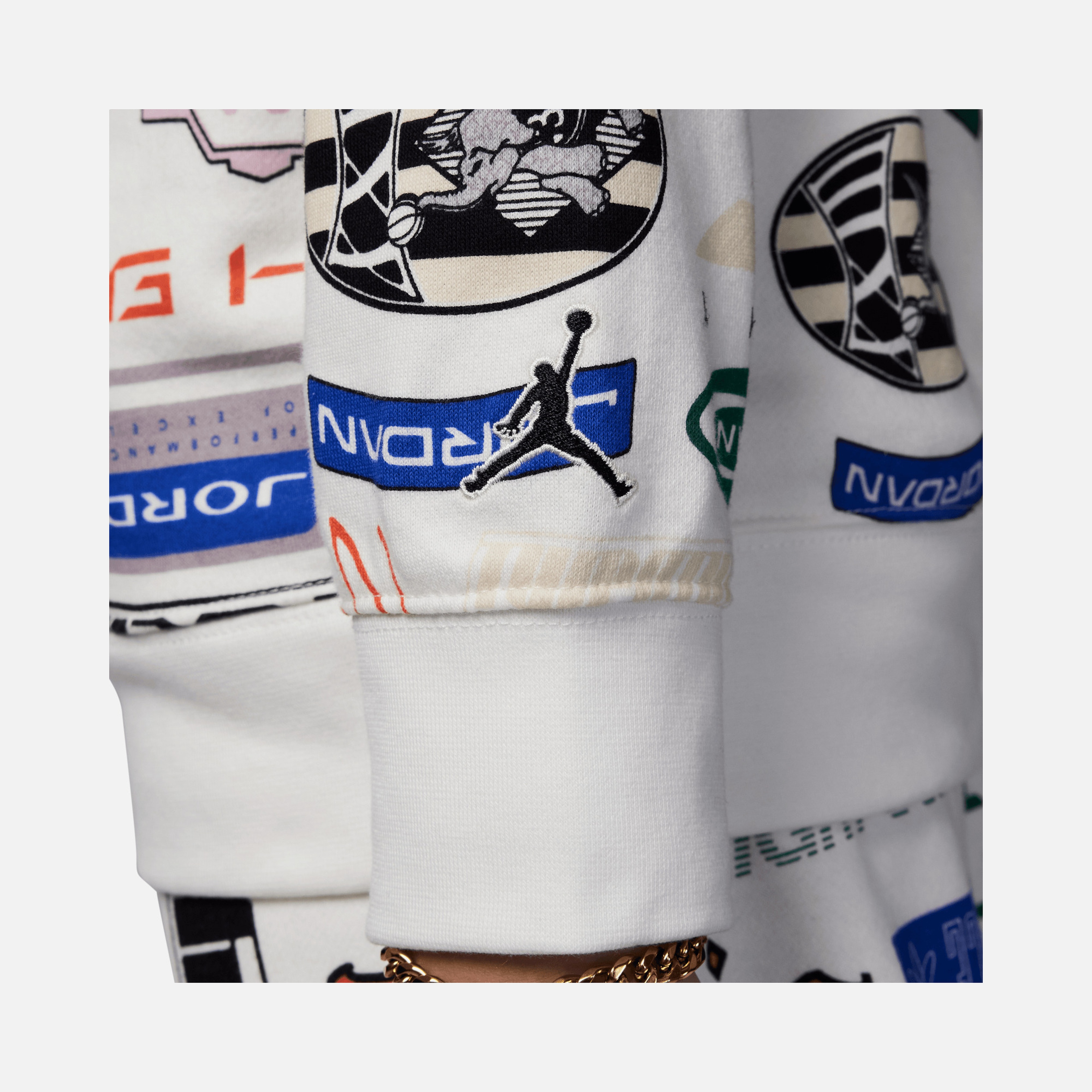 Nike Jordan Essentials All Over Printed Pullover Hooded Çocuk Sweatshirt