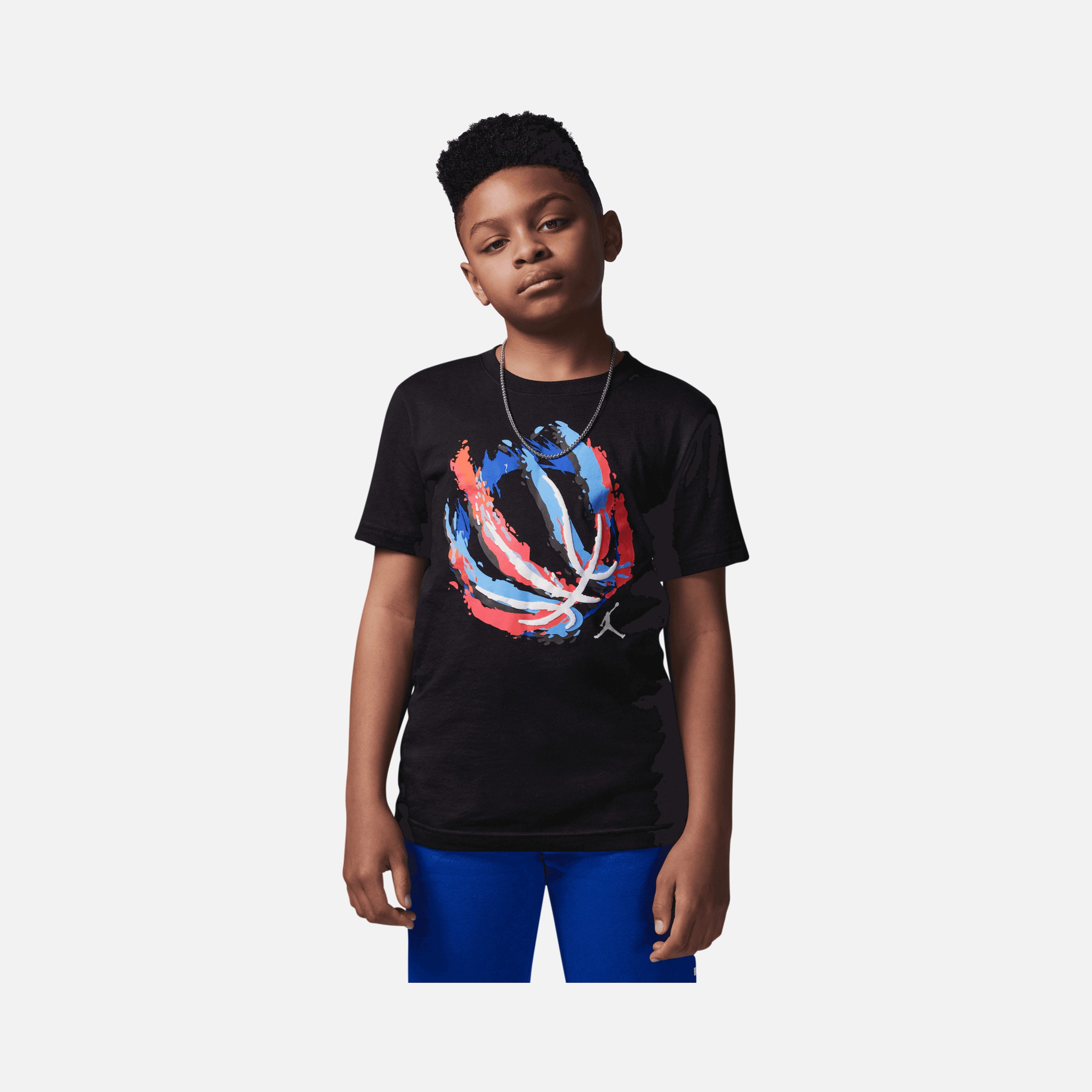 Nike Jordan Basketball Fire ''A Pictorial Chart'' Short-Sleeve Çocuk Tişört