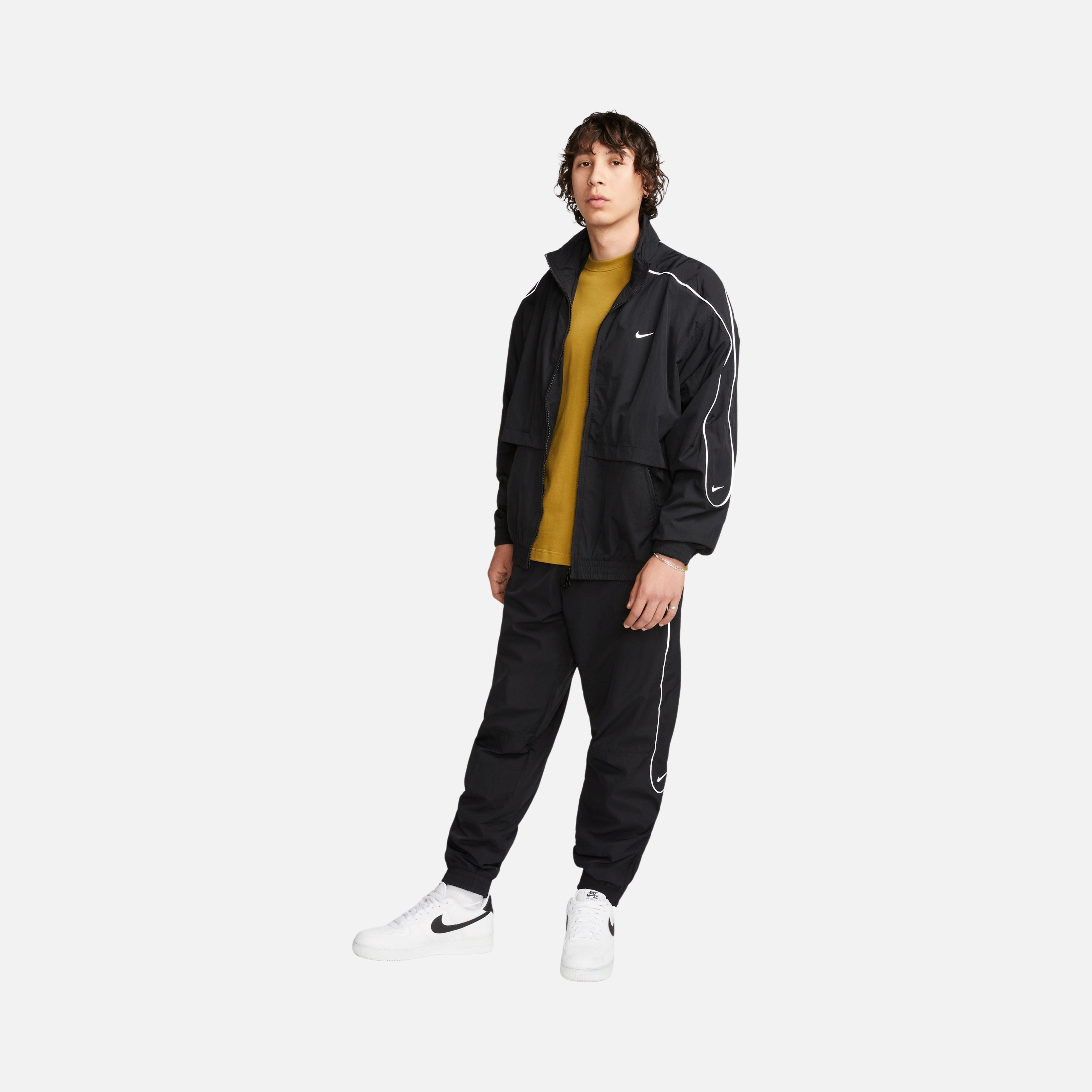 Nike Solo Swoosh Woven Track Erkek Ceket | Barçın