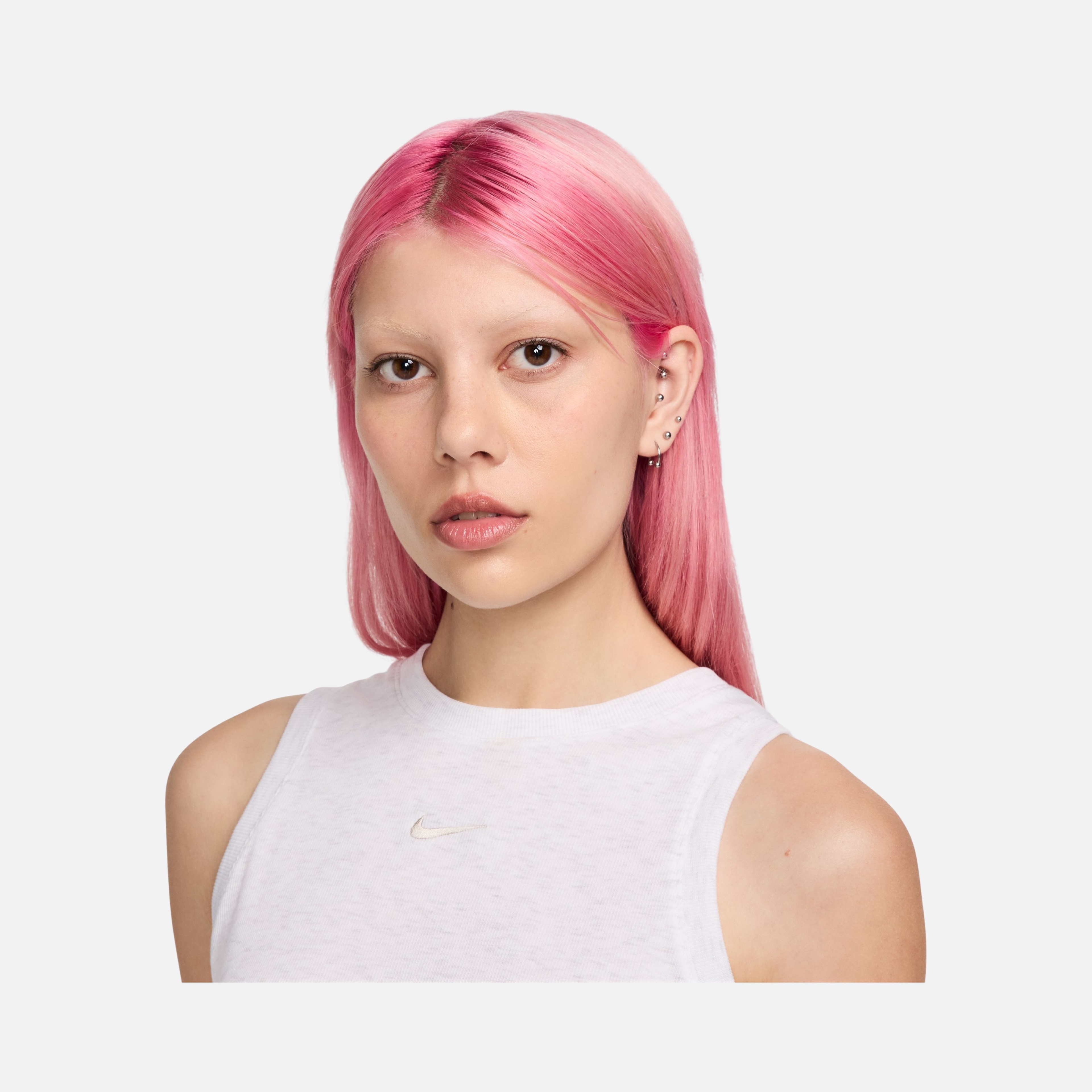 Nike Sportswear Chill Knit Tight Cropped Mini-Rib Kadın Atlet