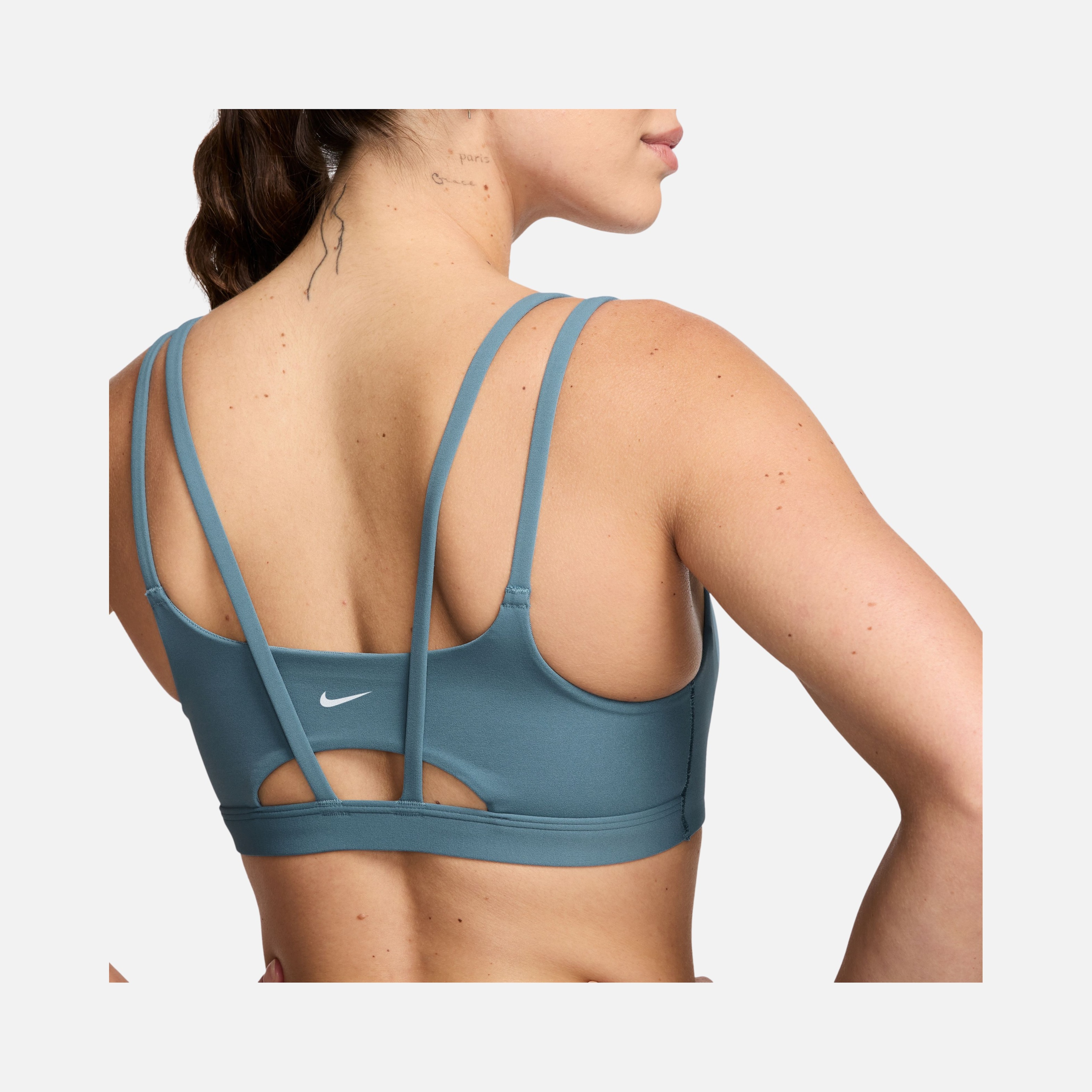 Nike Dri-Fit Alate Trace Light-Support Padded Strappy Training Kadın Bra