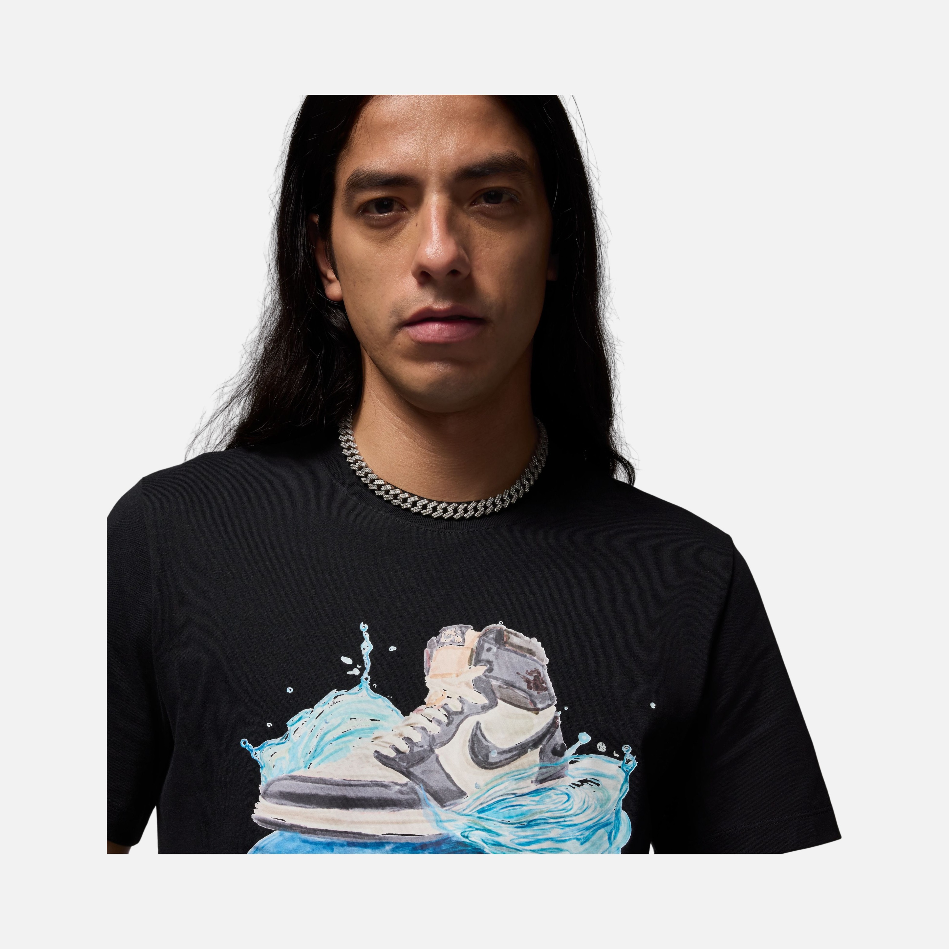 Nike MJ Flt Ess Air Jordan 1 Ss Crew Erkek Tişört