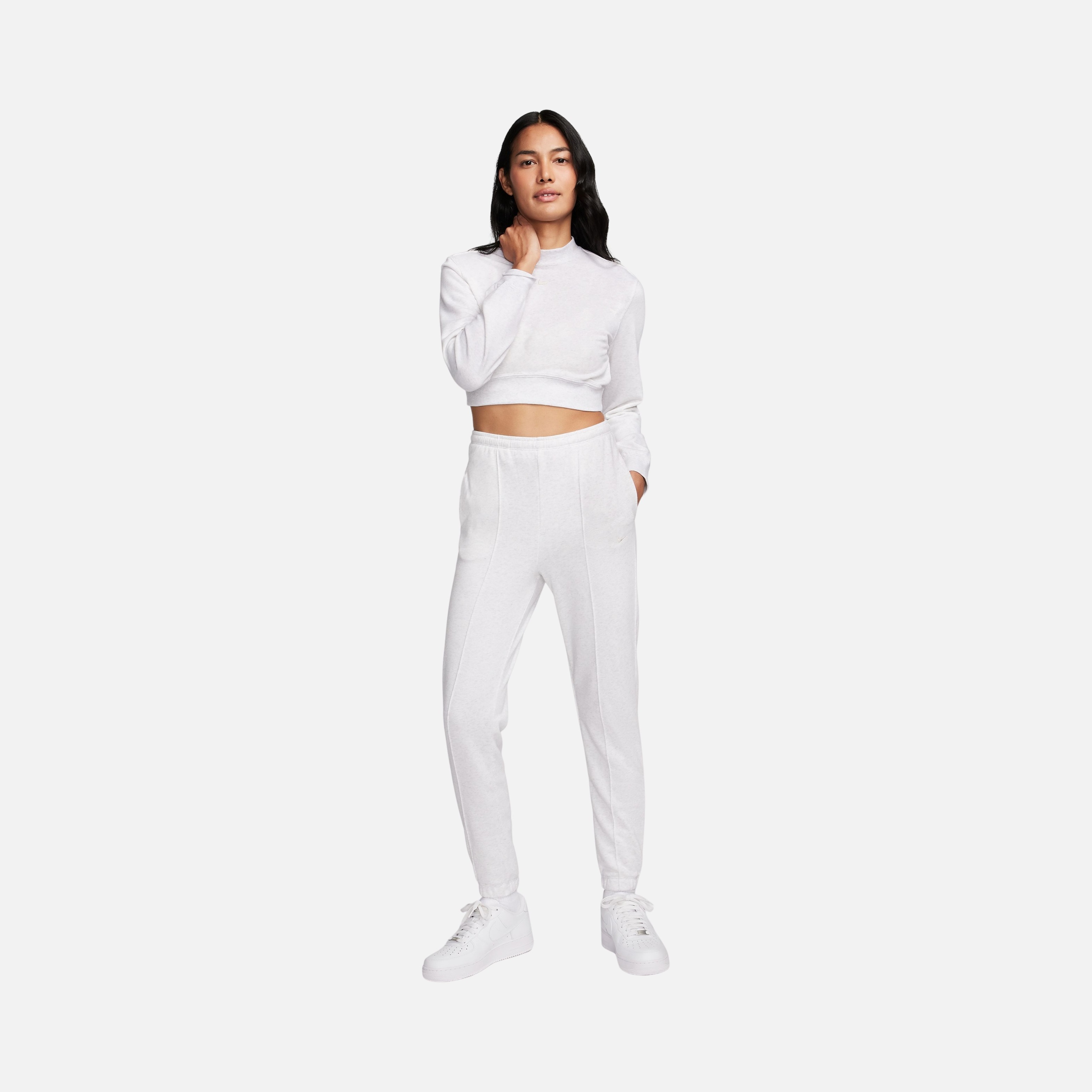 Nike Sportswear Phoenix Fleece Chill French Terry  Slim High-Waisted Kadın Eşofman Altı