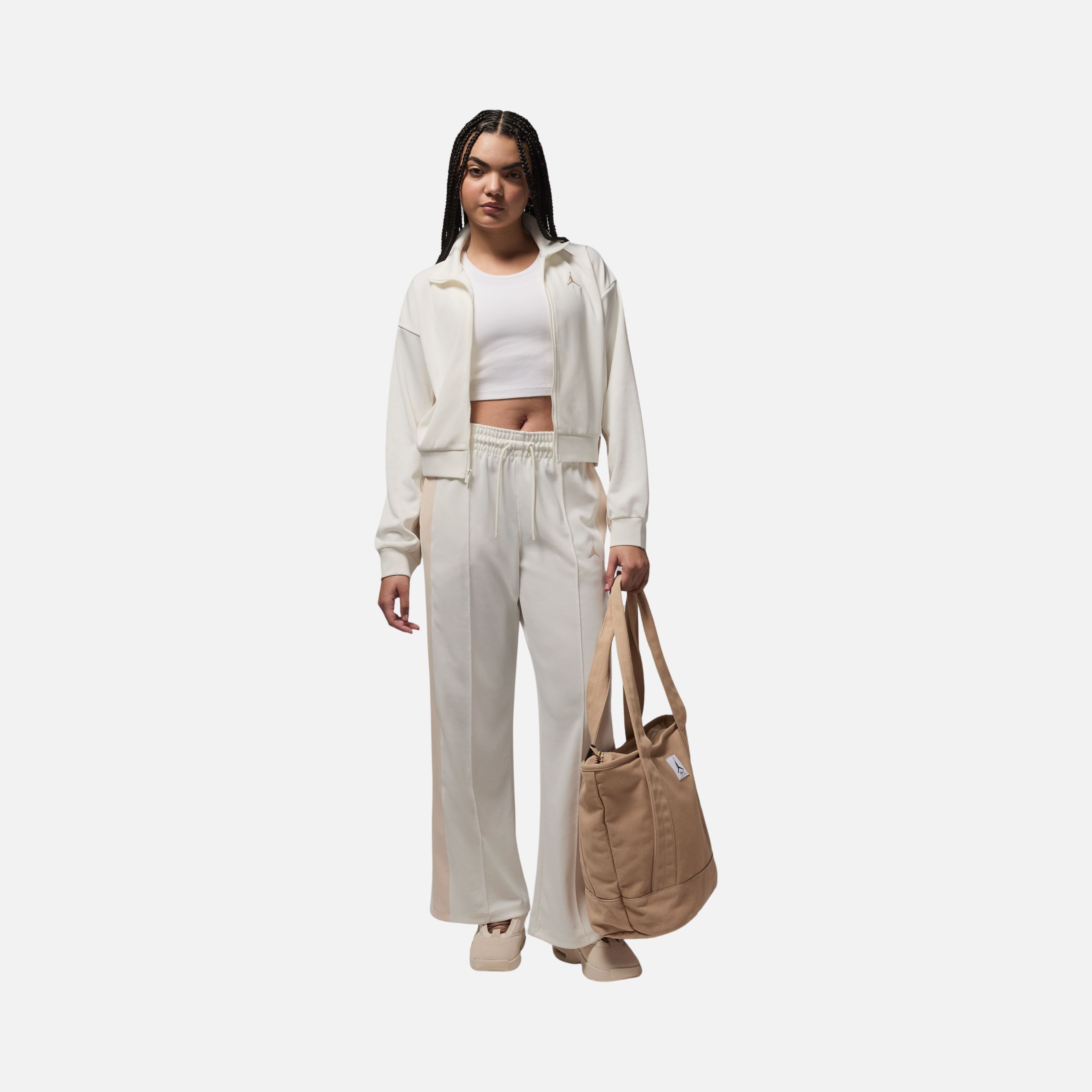 Nike Jordan Knit Colorblock Comfortable Full-Zip Kadın Ceket