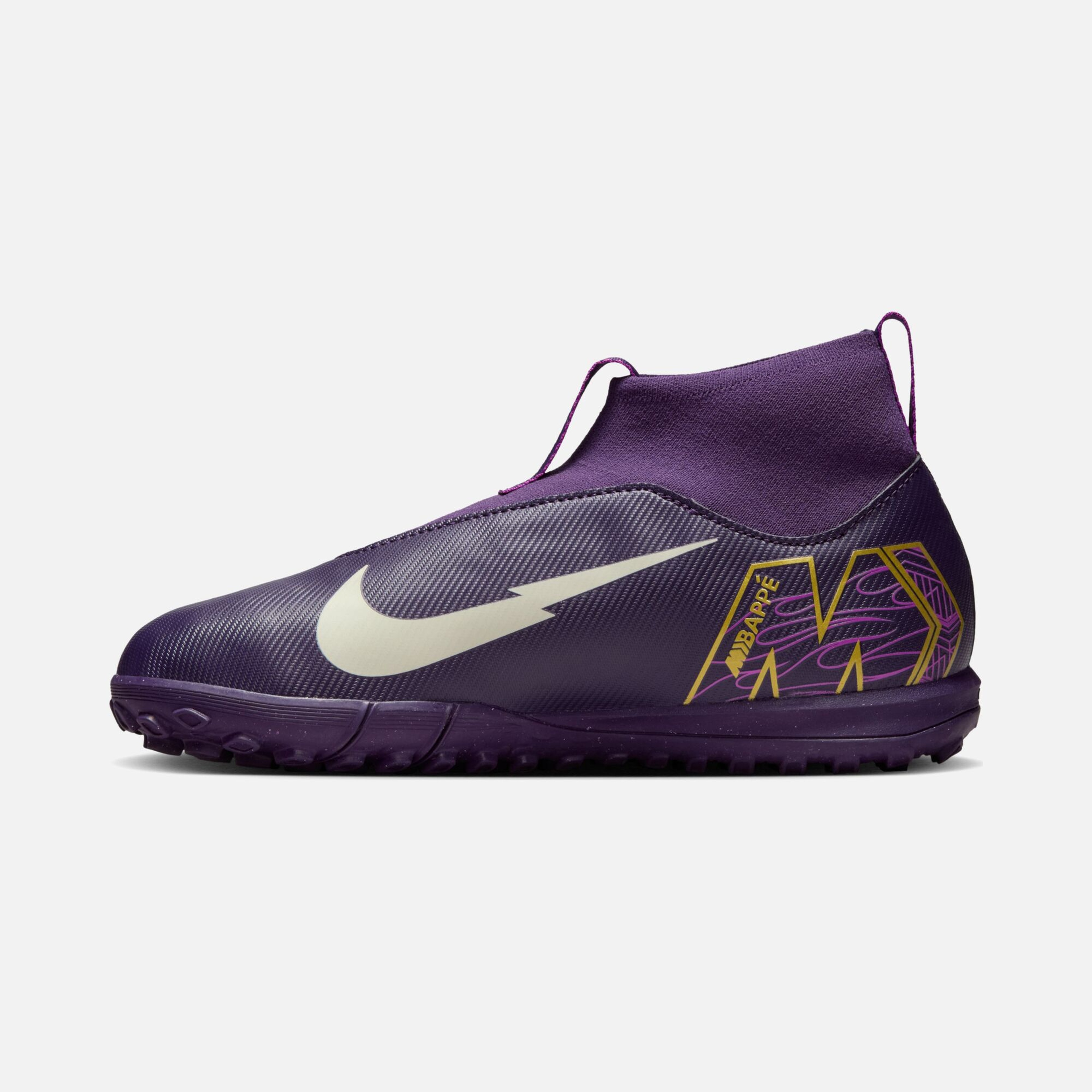 Nike Jr. Mercurial Superfly 10 Academy "Kylian Mbappé" TF Turf High-Top Çocuk Halı Saha Ayakkabı