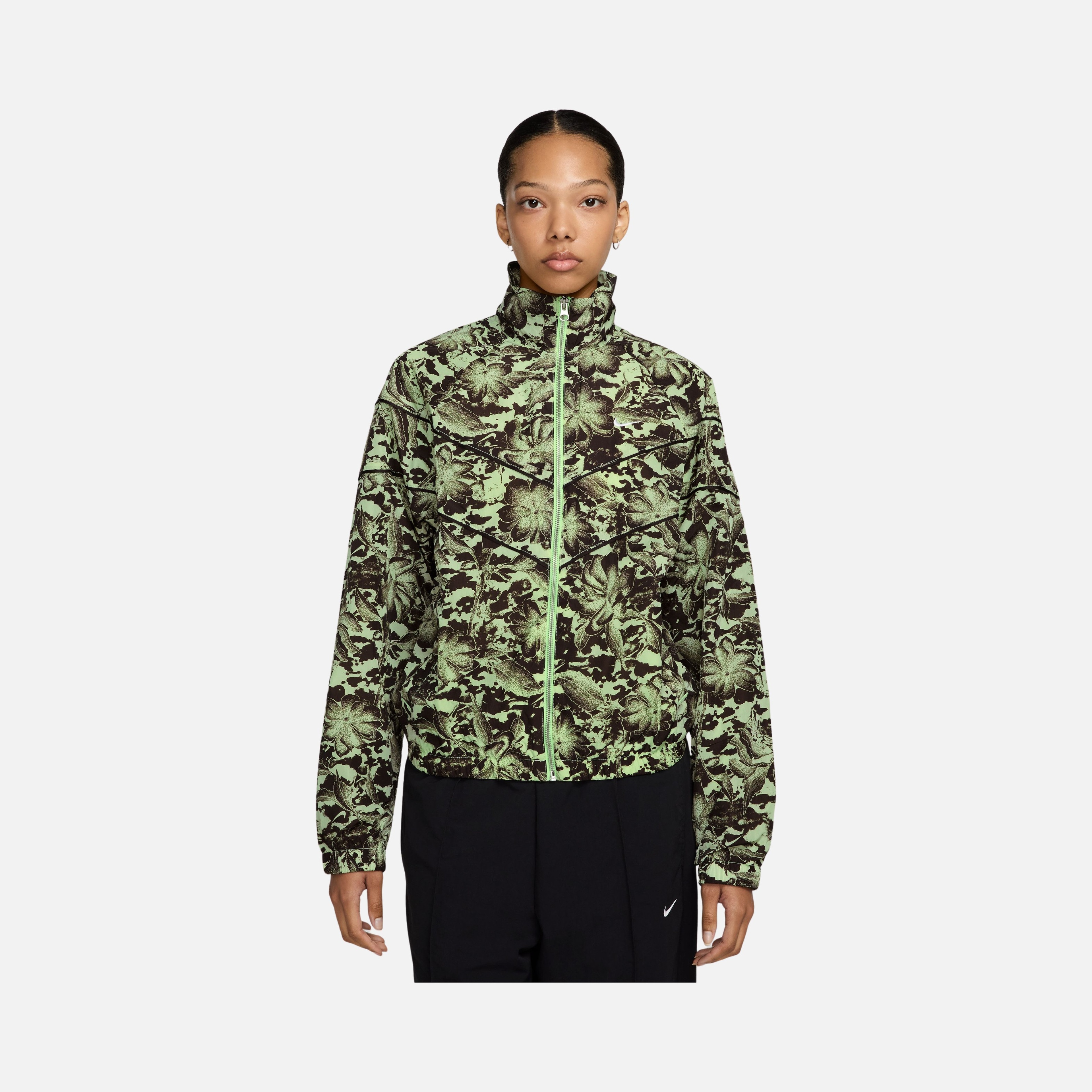Nike W Nsw Nk Wr Woven Uv Fz Aop Kadın Ceket