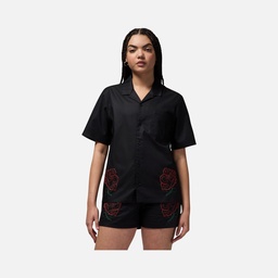 Nike W Jordan Ss Woven Top Rose Kadın Tişört