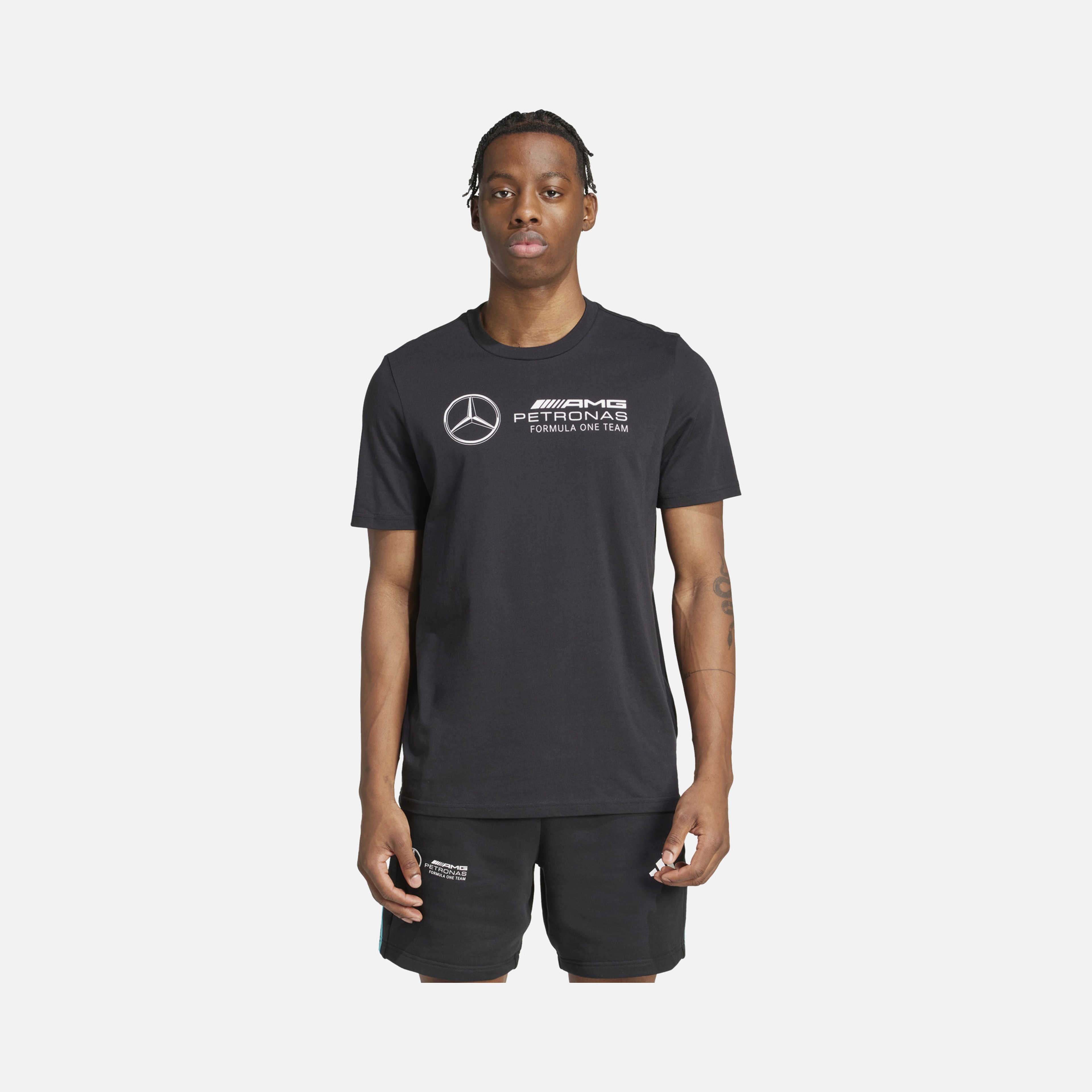 adidas Mercedes-AMG Petronas F1 Team DNA Graphic Regular-Fit Racing Fans Short-Sleeve Erkek Tişört