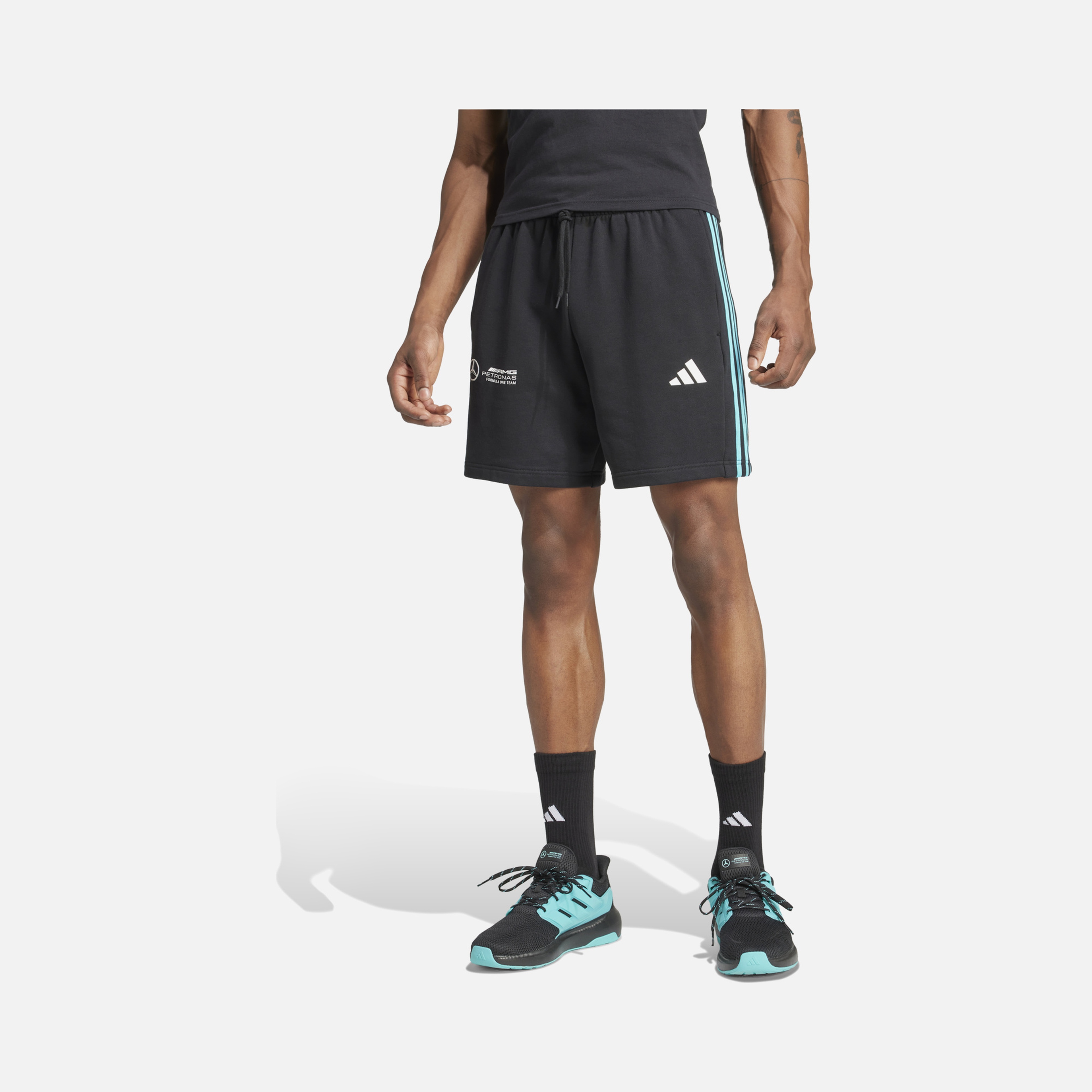 adidas Mercedes-AMG Petronas F1 Team DNA Graphic French Terry Regular-Fit Erkek Şort