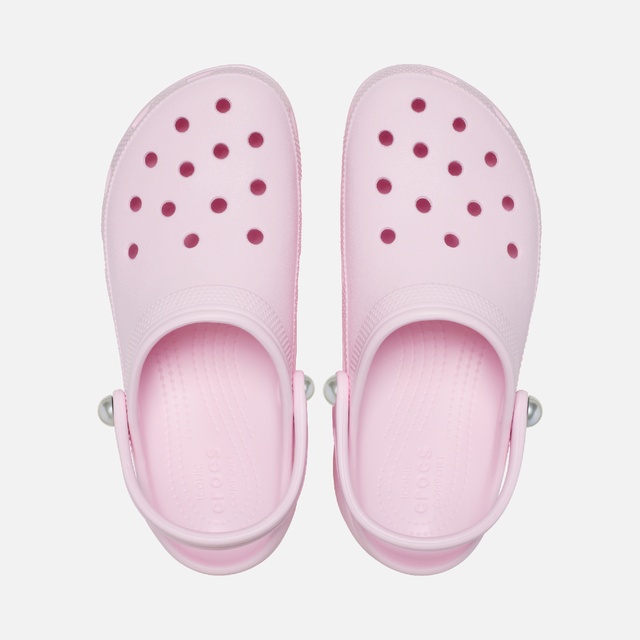 Crocs Pembe Crocs Classic Platform Pearl Clog