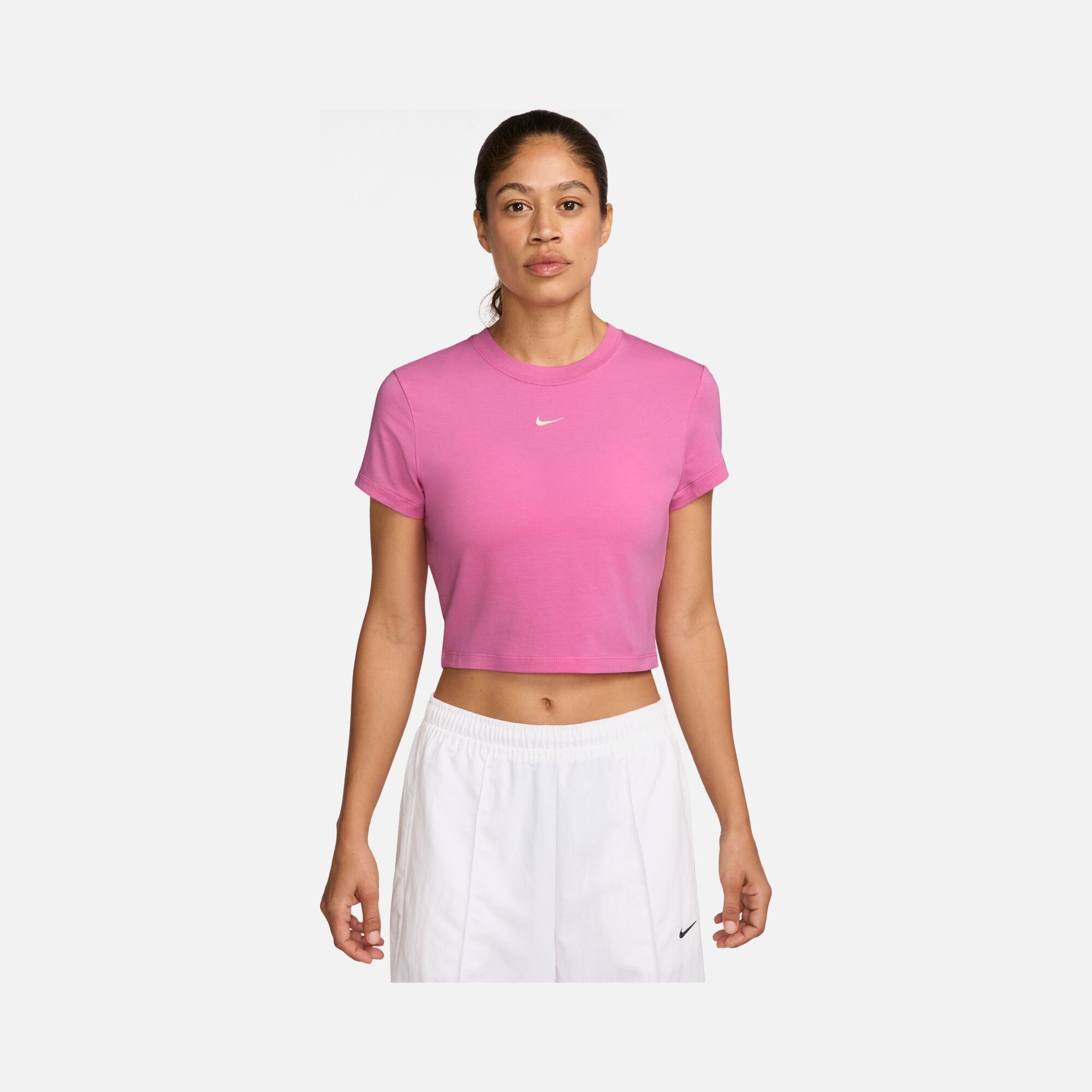 Nike W Nsw Chill Knit Crop Kadın Tişört