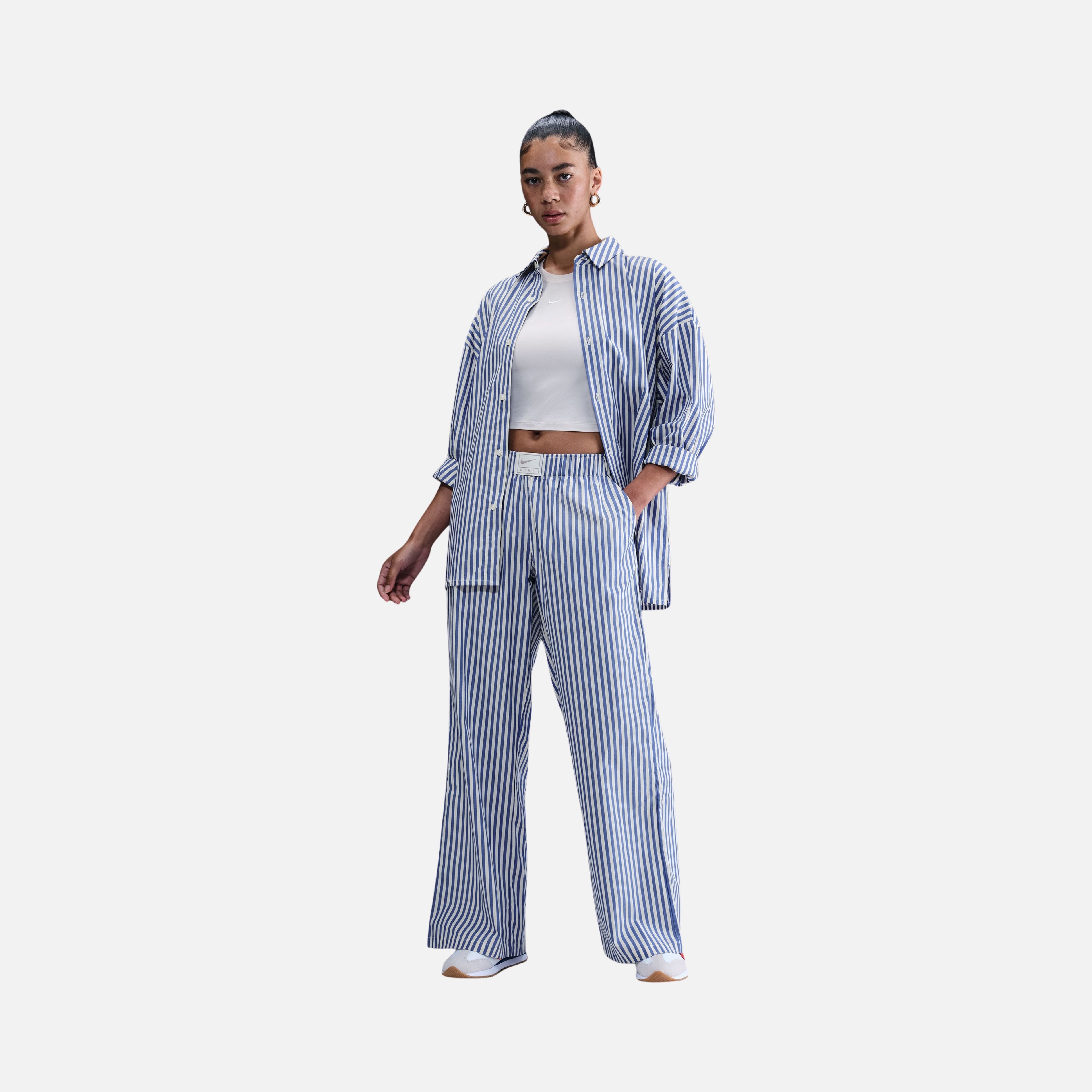 Nike Nsw Stripe Ppln Kadın Pantolon