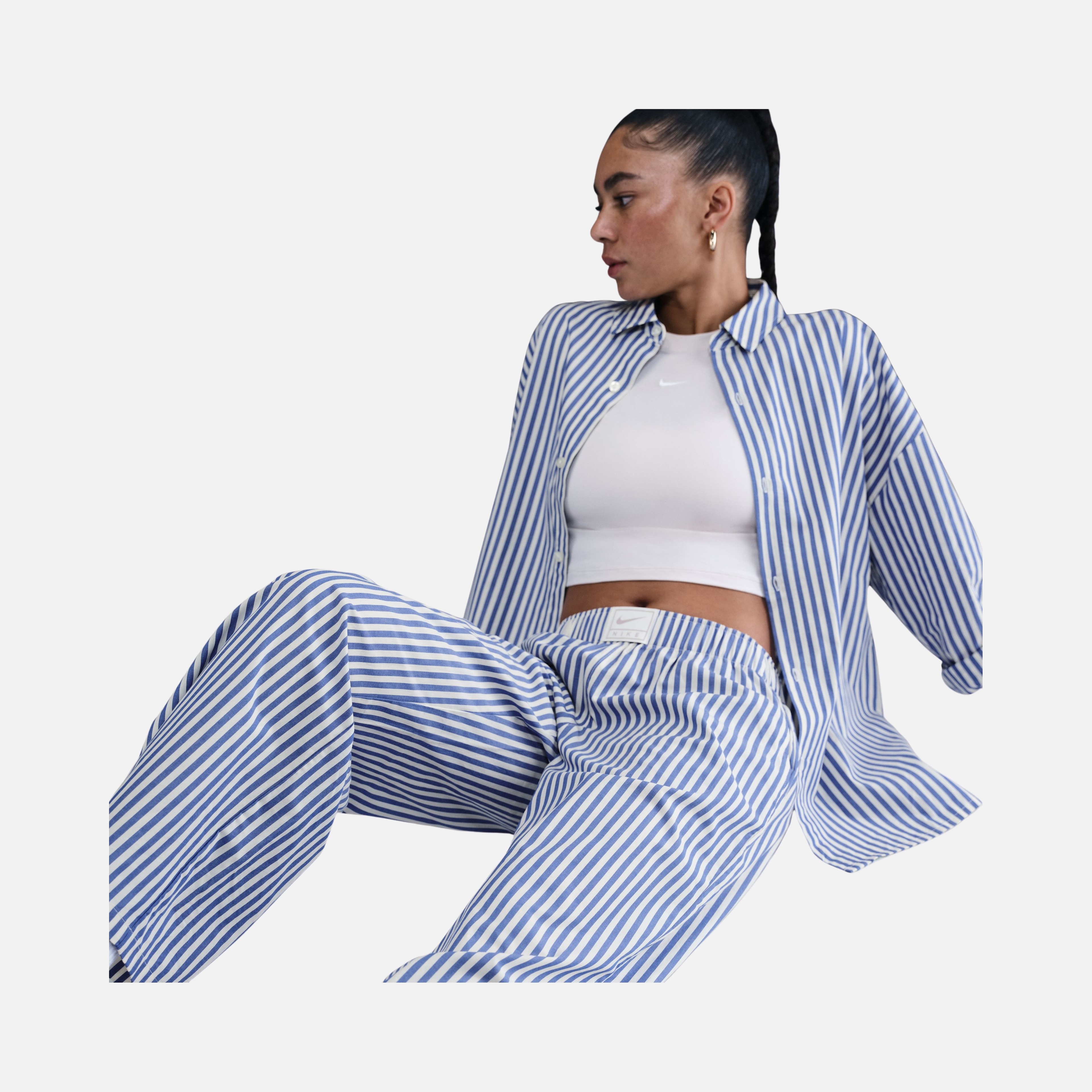 Nike Nsw Stripe Ppln Kadın Pantolon