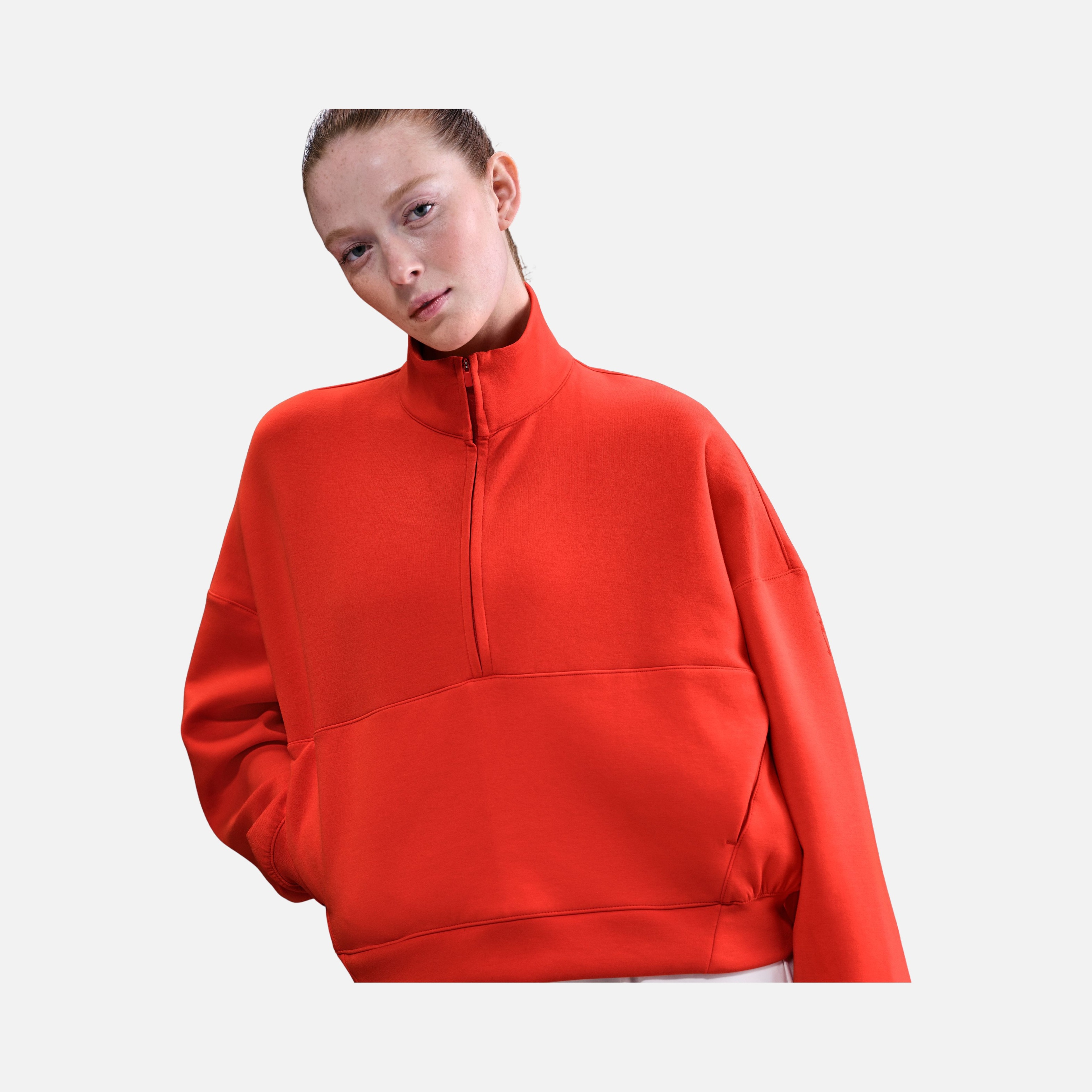 Nike 24.7 Dri-Fit Half-Zip Soft Knit Training Kadın Sweatshirt