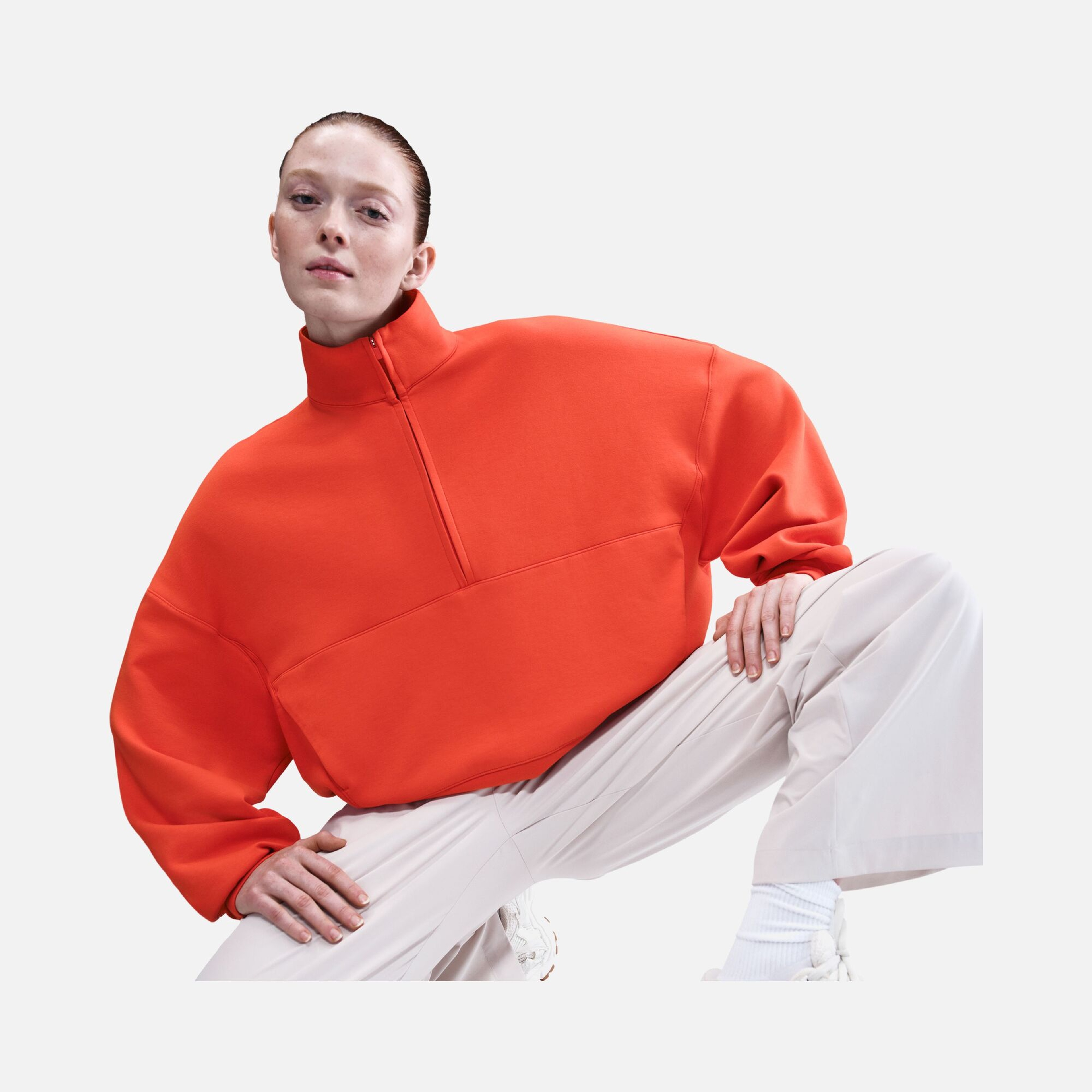 Nike 24.7 Dri-Fit Half-Zip Soft Knit Training Kadın Sweatshirt