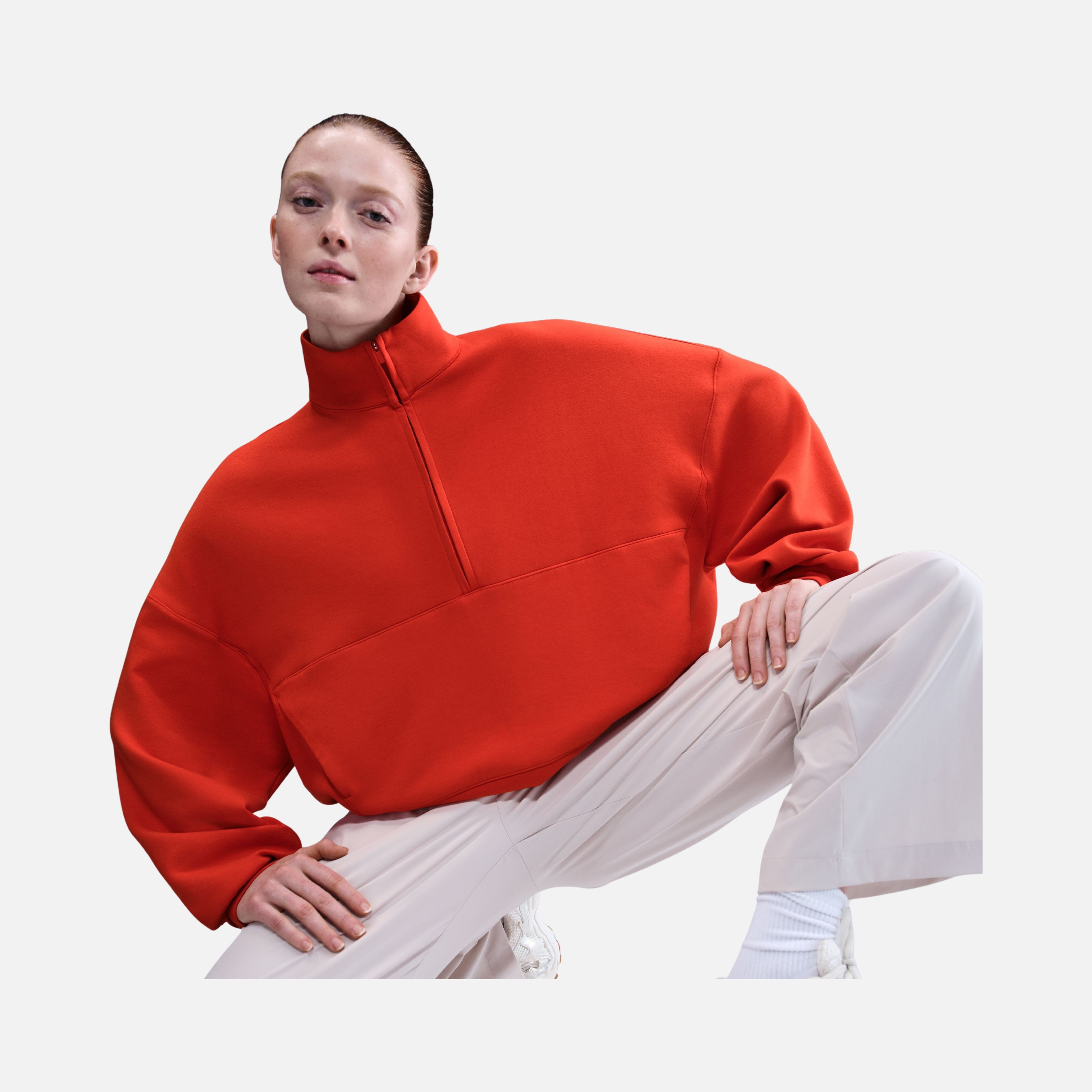 Nike 24.7 Dri-Fit Half-Zip Soft Knit Training Kadın Sweatshirt