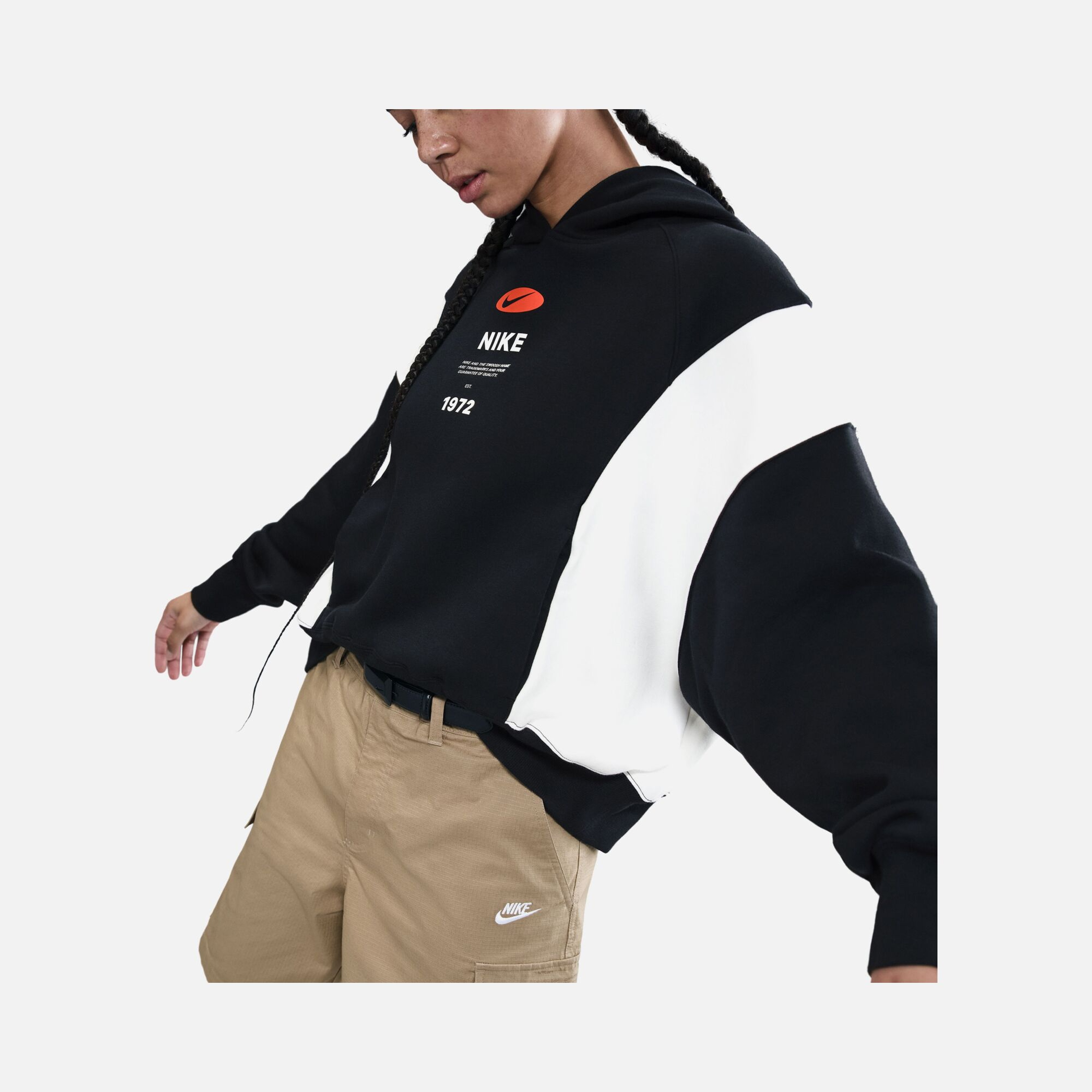 Nike W Nsw Phoneix Flece Remix Oos Hoodie Kapüşonlu Kadın Sweatshirt