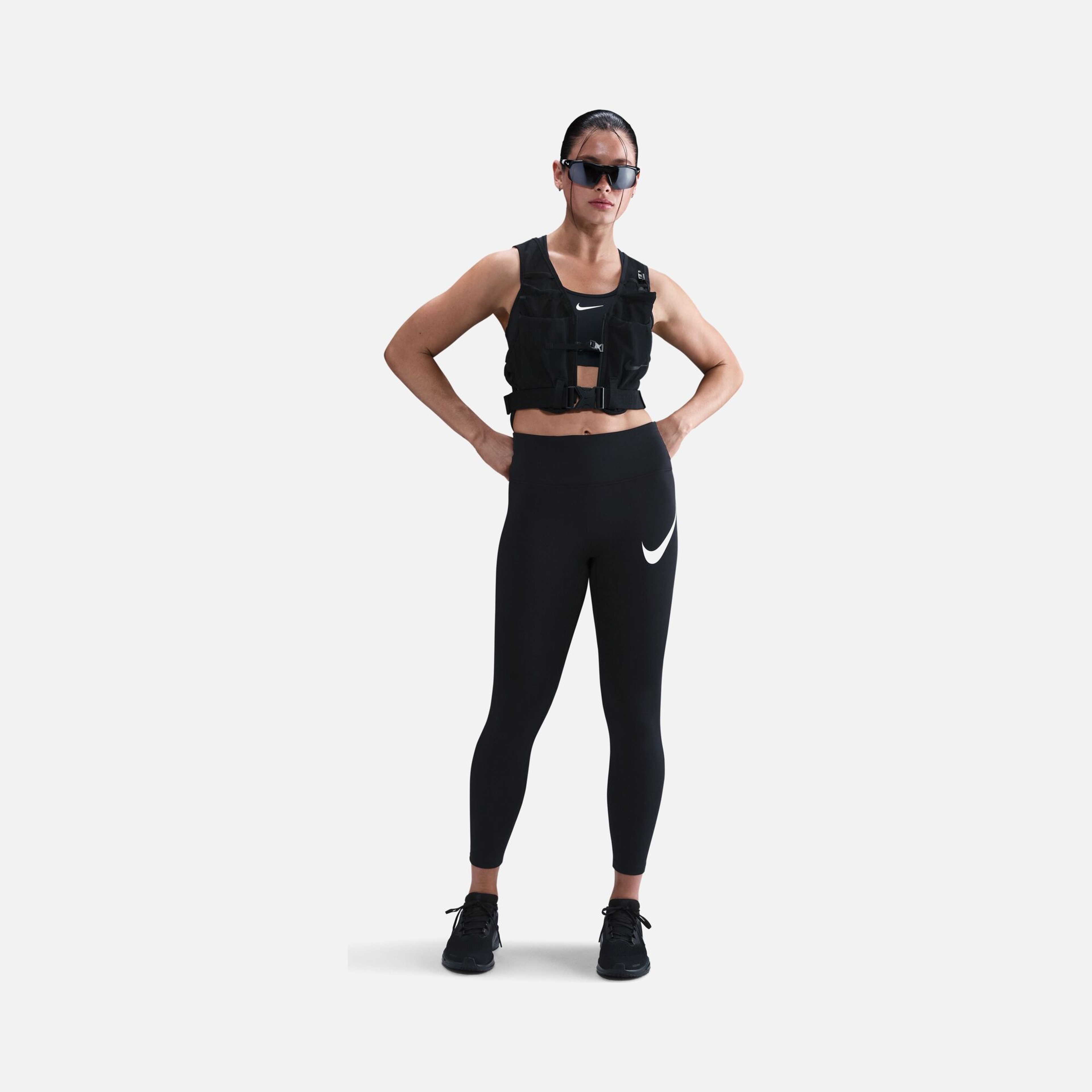 Nike Dri-fit Tempo Swoosh High-Waisted 7/8 Running Leggings Tayt