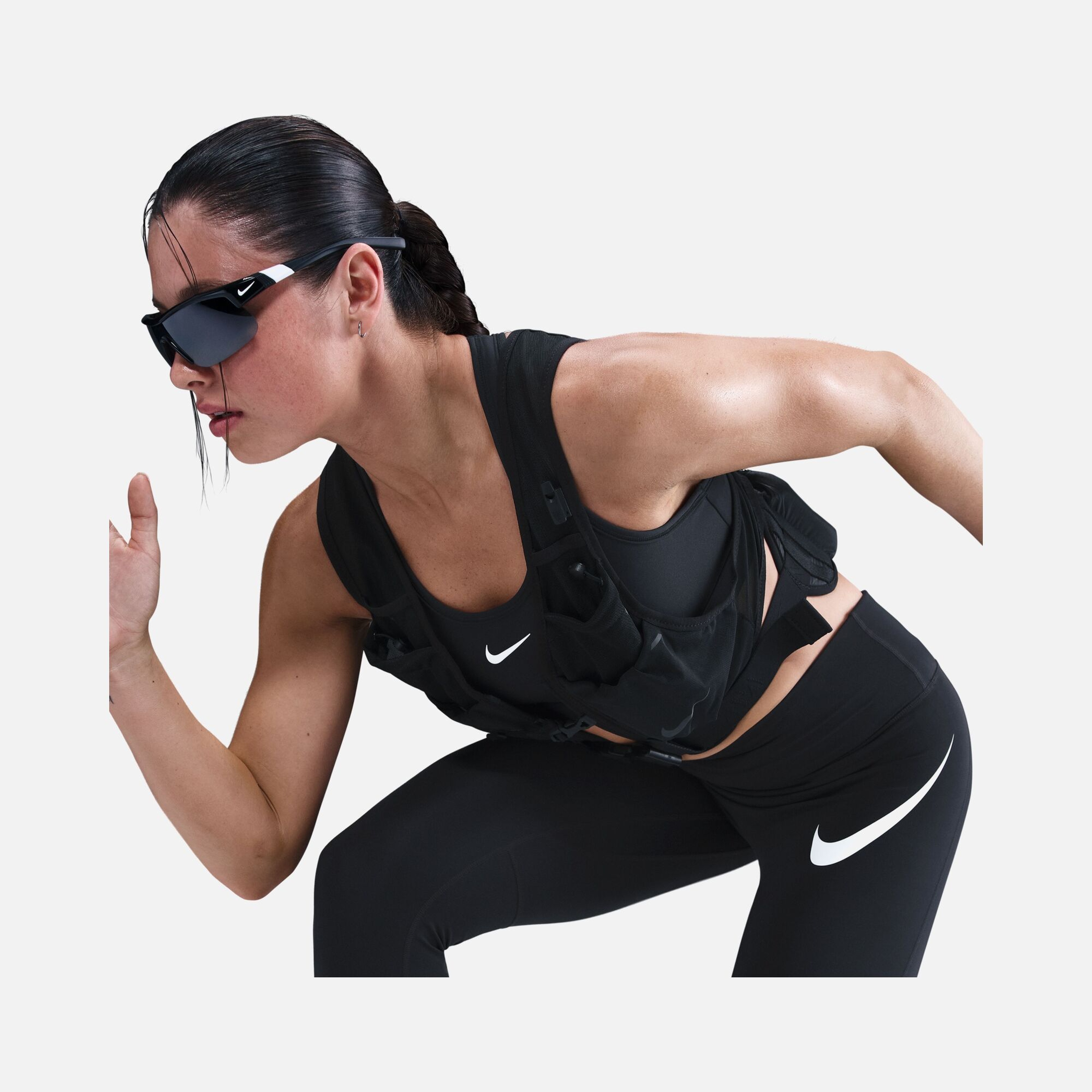 Nike Dri-fit Tempo Swoosh High-Waisted 7/8 Running Leggings Tayt