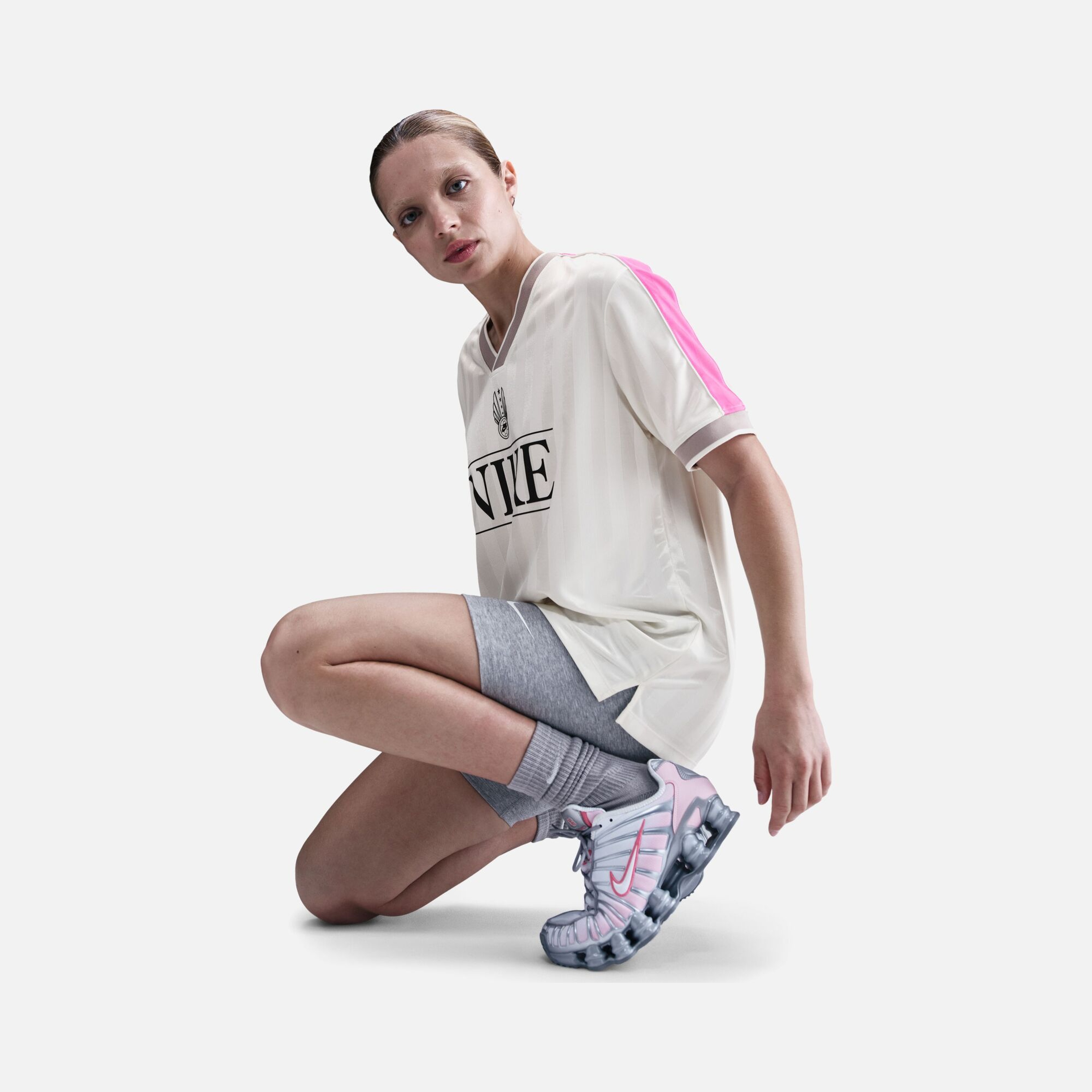 Nike W Nsw V Neck Jersey Kadın Tişört