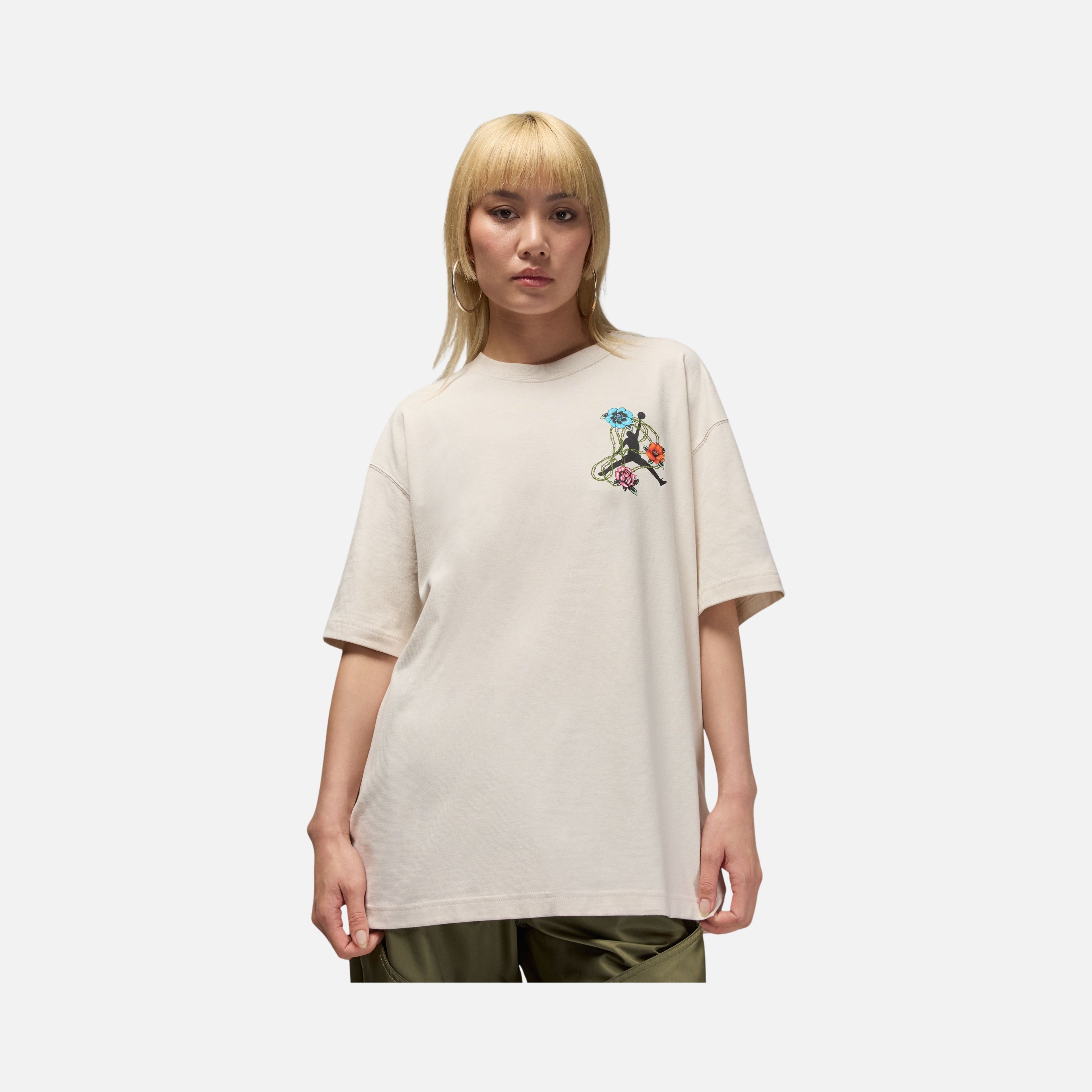 Nike Jordan Flt Ss Os Gfx Tee Flw Kadın Tişört